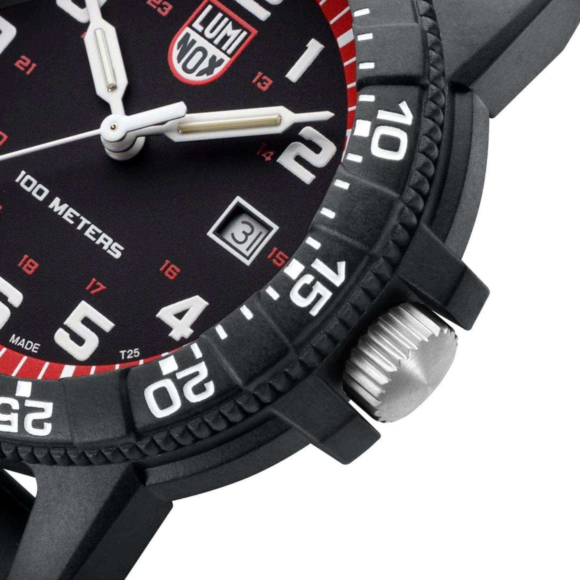 Luminox Leatherback Sea Turtle 44mm Black Dial Rubber Mens Quartz Watch XS.0335