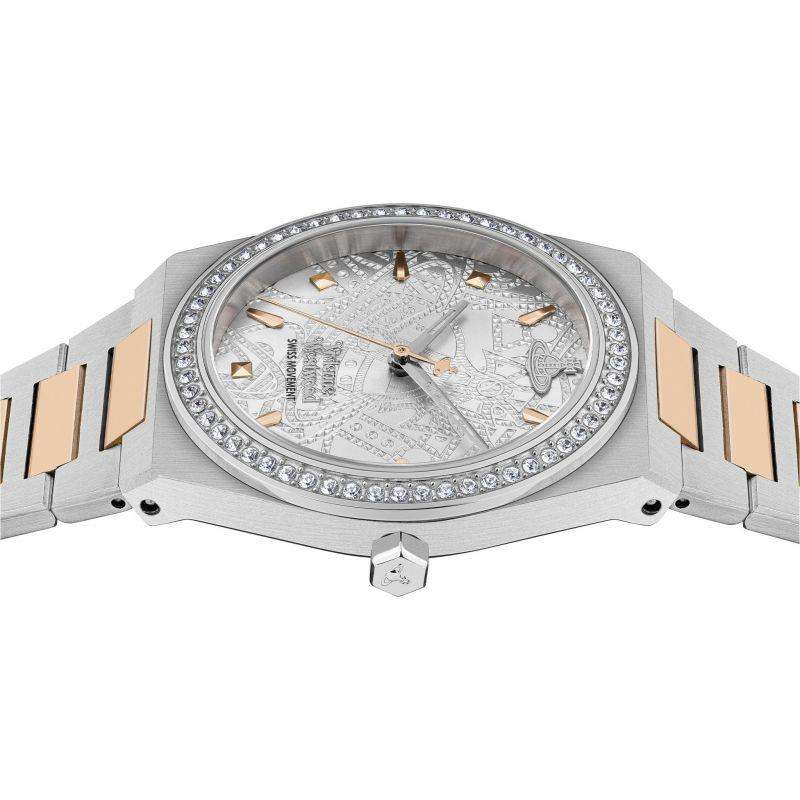 Vivienne Westwood Charterhouse Silbermuster Damenarmbanduhr VV244WSSR