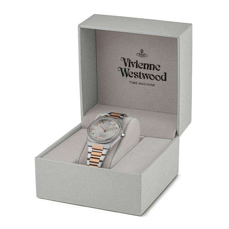 Vivienne Westwood Charterhouse Silbermuster Damenarmbanduhr VV244WSSR
