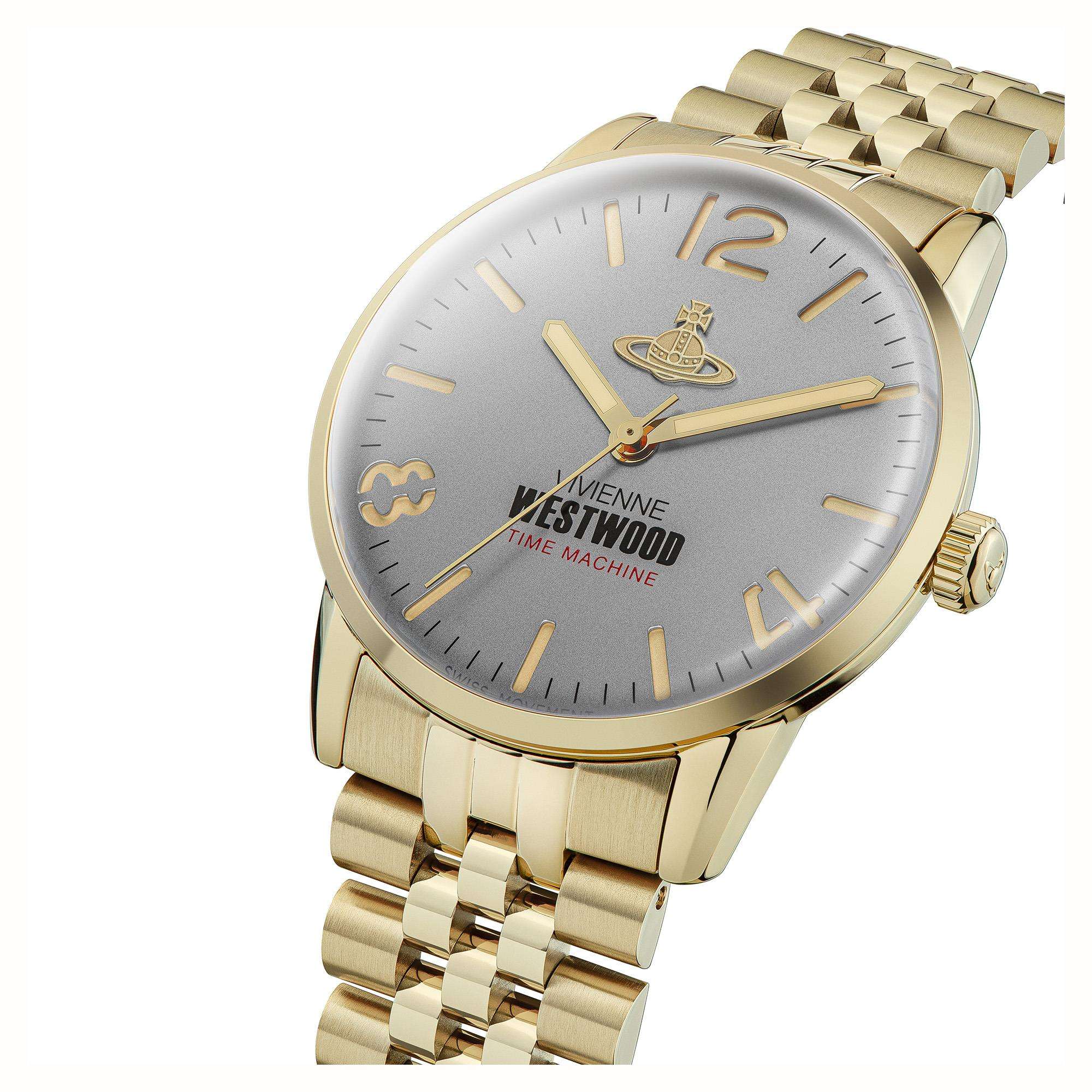 Vivienne Westwood Cadogan Grey Dial Stainless Steel Bracelet Men's Watch VV276CGGD