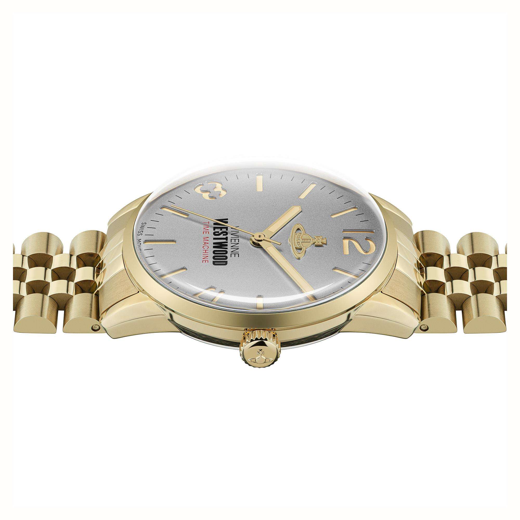 Vivienne Westwood Cadogan Grey Dial Stainless Steel Bracelet Men's Watch VV276CGGD