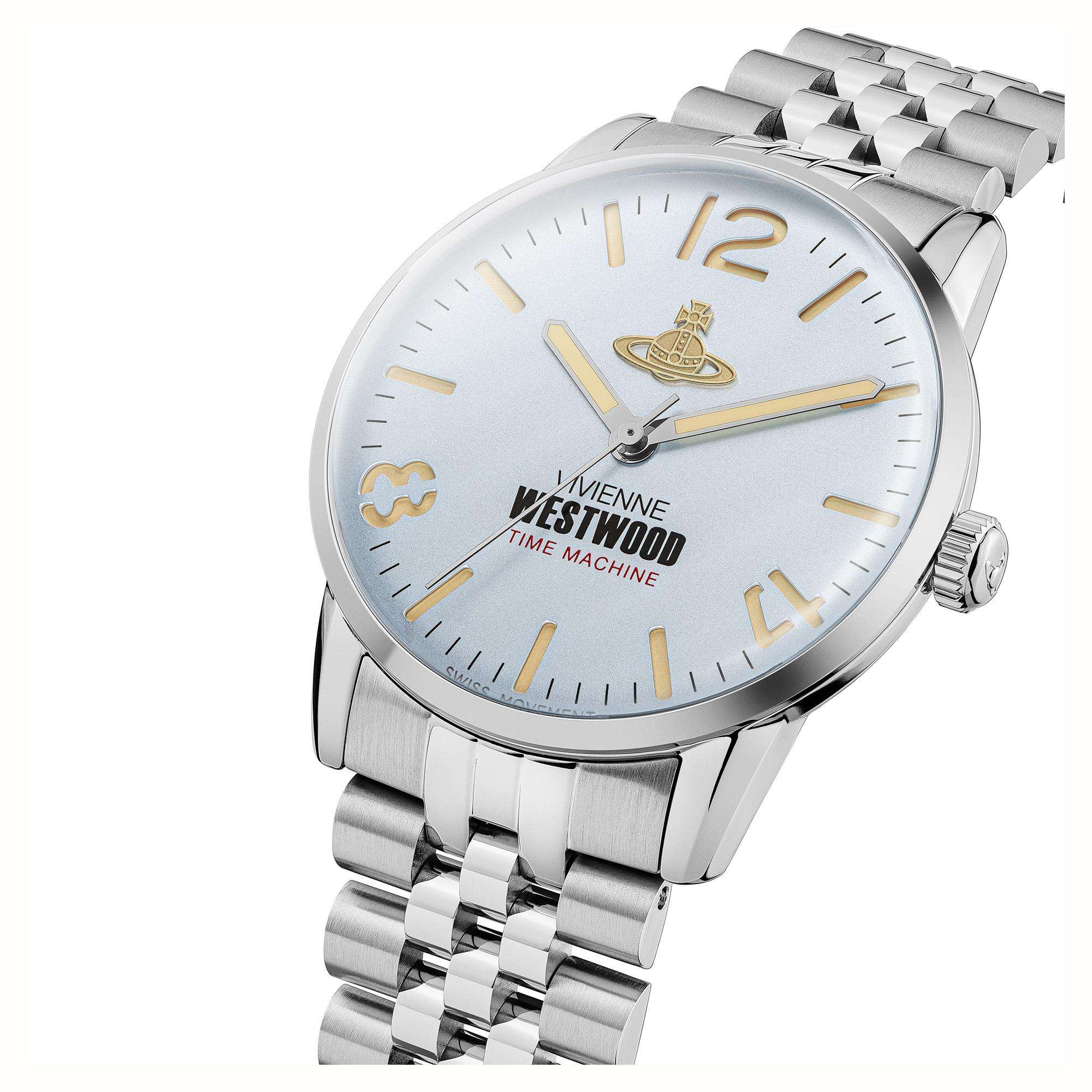 Vivienne Westwood Cadogan Blue Dial Steel Strap Watch VV276LBLSL