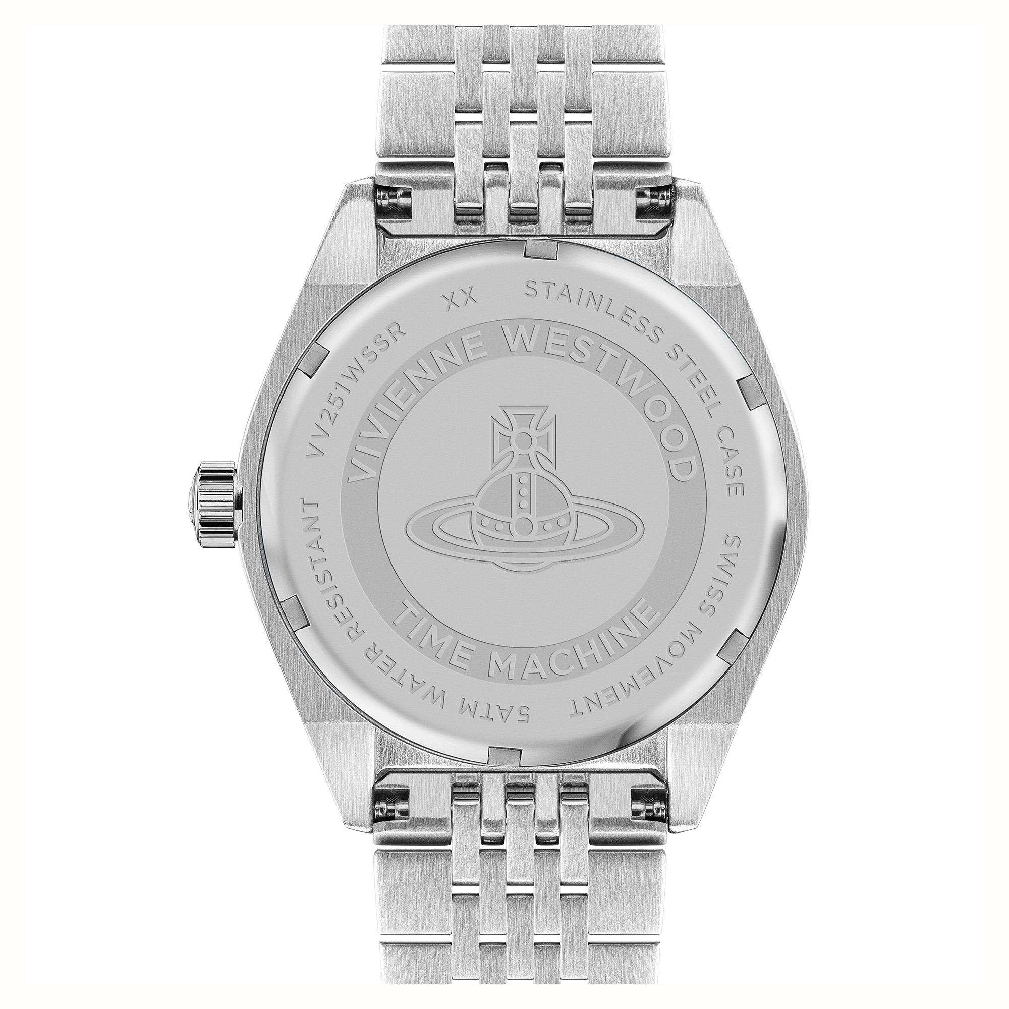 Vivienne Westwood Lady Sydenham Silbernes Zifferblatt Zweifarbiges Edelstahlarmband Damenuhr VV251WSSR