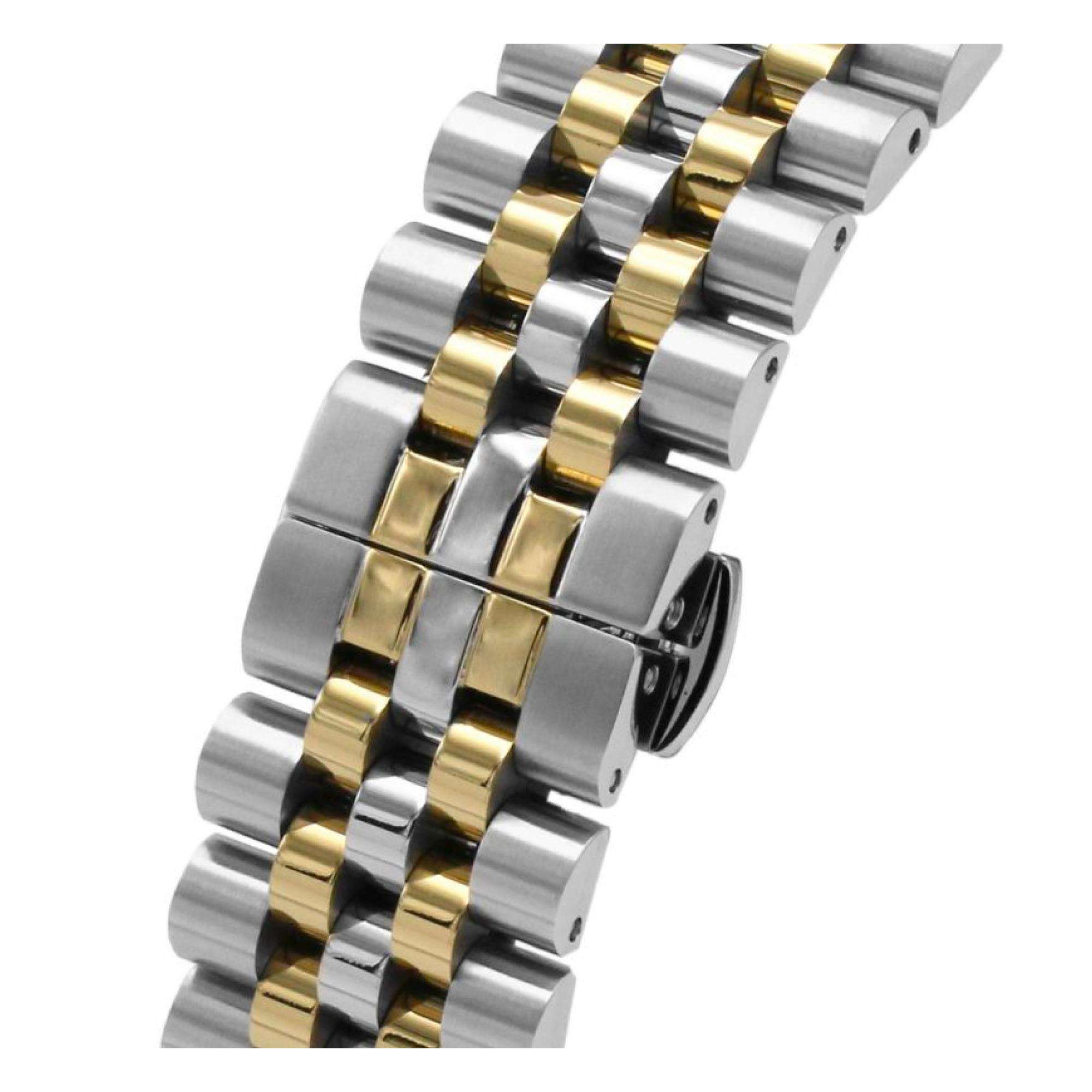 Vivienne Westwood Seymour Quarz Schwarzes Zifferblatt Zweifarbiges Silber-Gold Edelstahl Damenuhr VV240BKGS