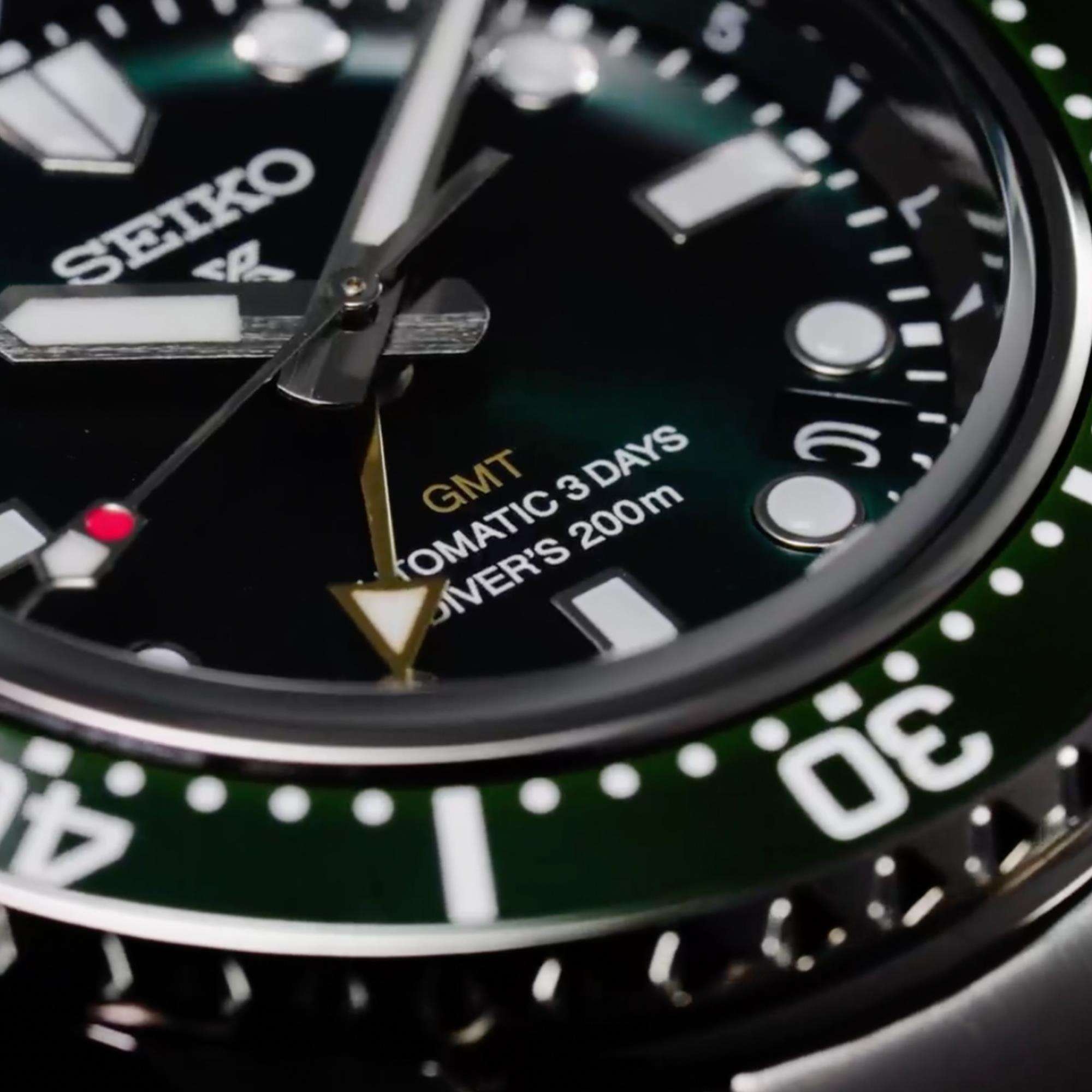 Seiko Prospex 1968 "Marine Green "Divers Modern Re-Interpretation GMT Green Dial Men's Watch SPB381J1
