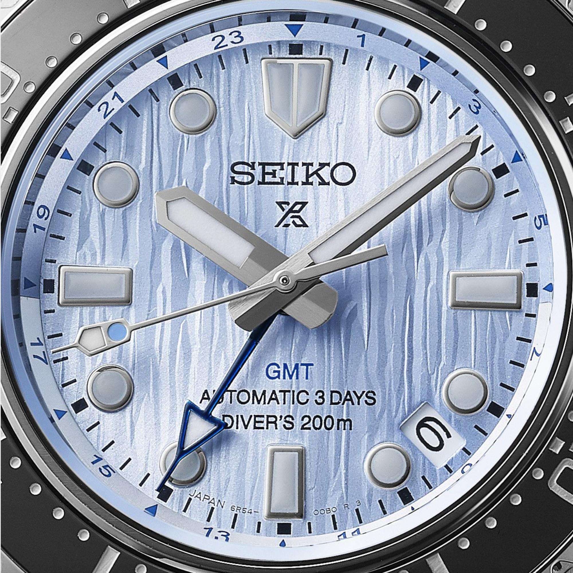 Seiko Prospex ''Glacier'' 110th Anniversary Limited Edition Save The Ocean 3 Day Blue Dial Men's Watch SPB385J1