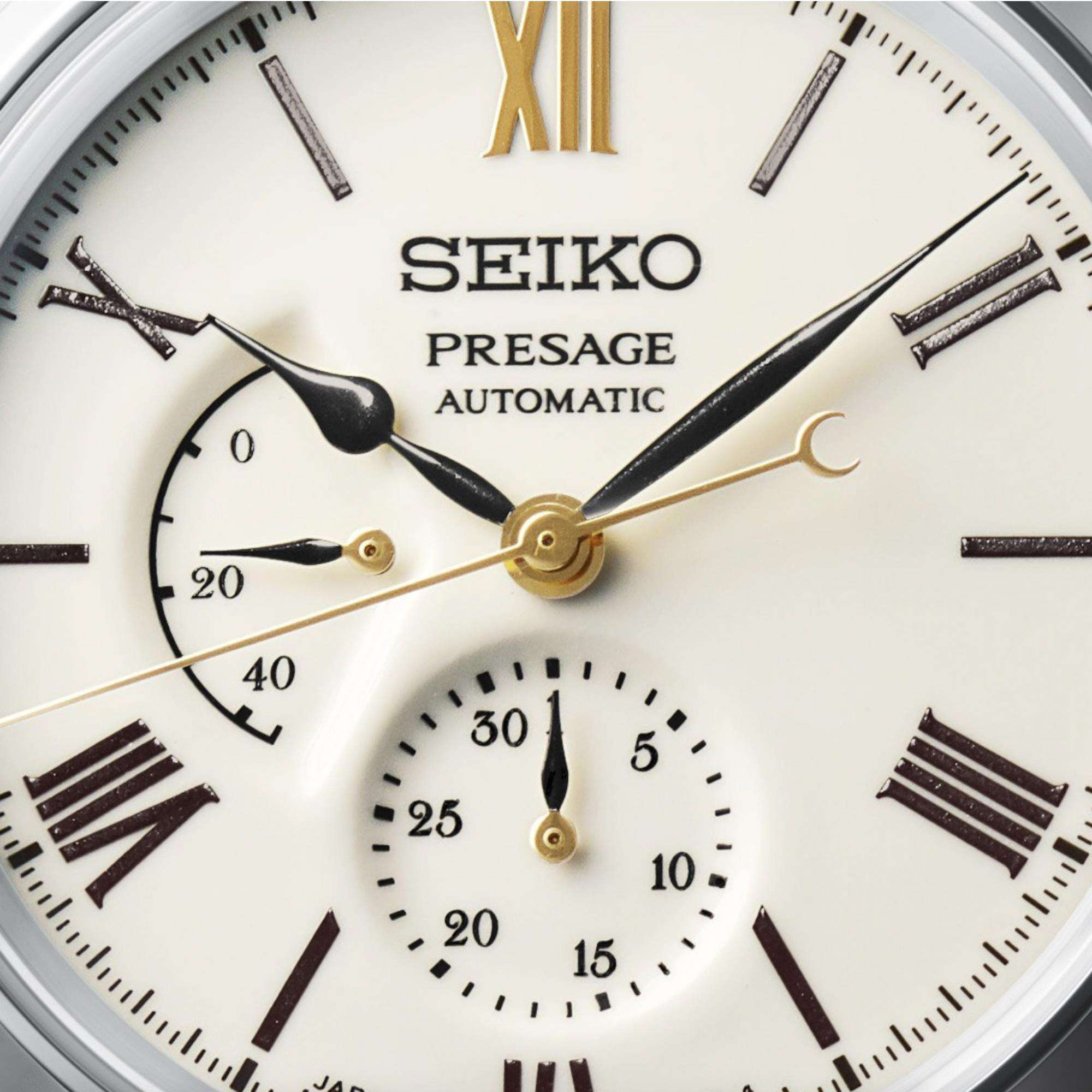 Seiko Presage "Laurel Arita Porzellan" 110. Jubiläums-Limited Edition Automatik Weißes Zifferblatt Herren Uhr SPB397J1