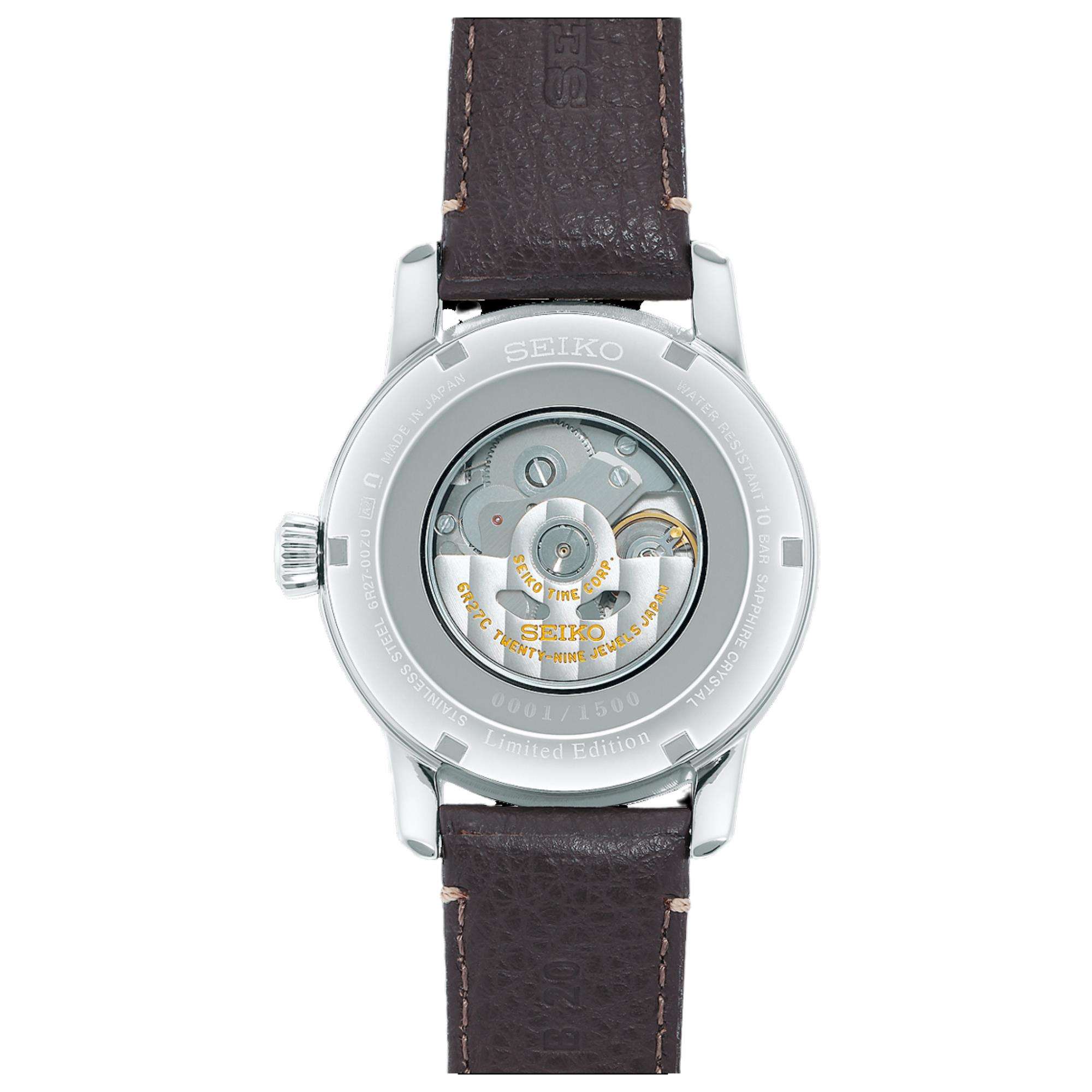 Seiko Presage "Laurel Arita Porzellan" 110. Jubiläums-Limited Edition Automatik Weißes Zifferblatt Herren Uhr SPB397J1
