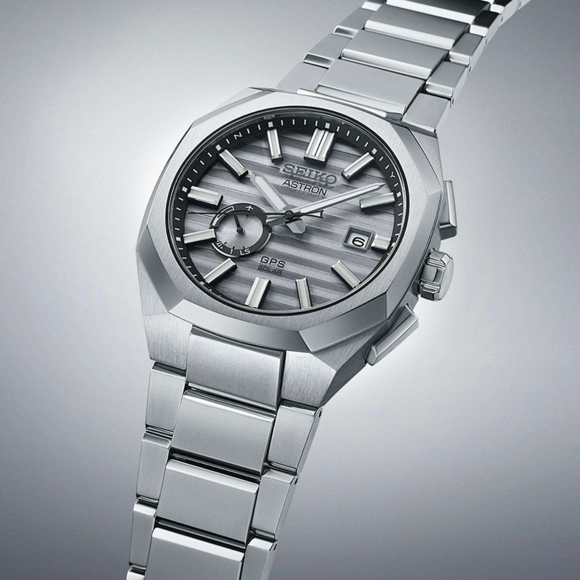 Seiko Astron 'Titanium' Limited Edition 1.500 Stück GPS Solar 3X62 Graues Zifferblatt Herren Uhr SSJ017J1