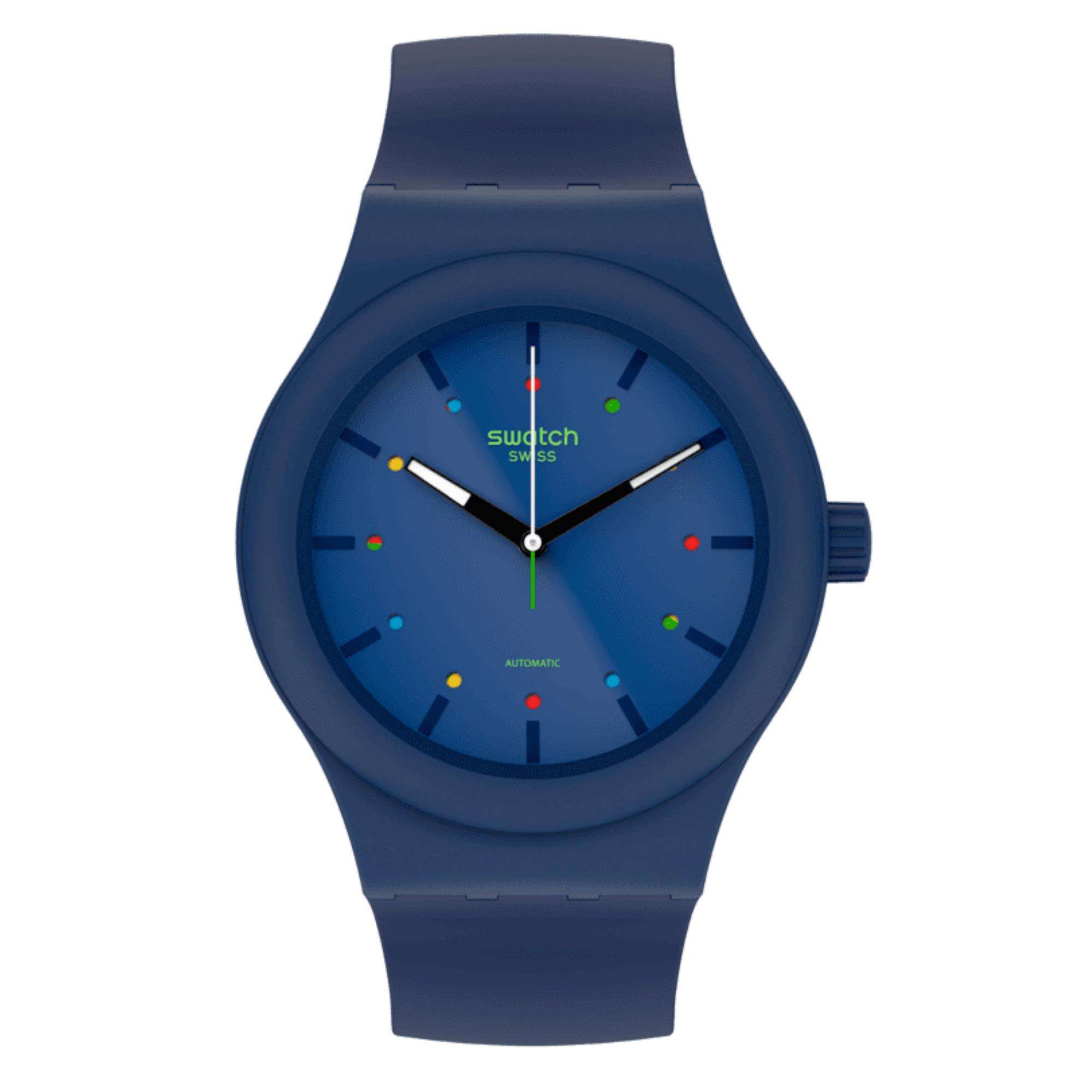 Swatch Sistem 51 '1983 Collection' Quartz Blue Dial Men's Watch SO30N400