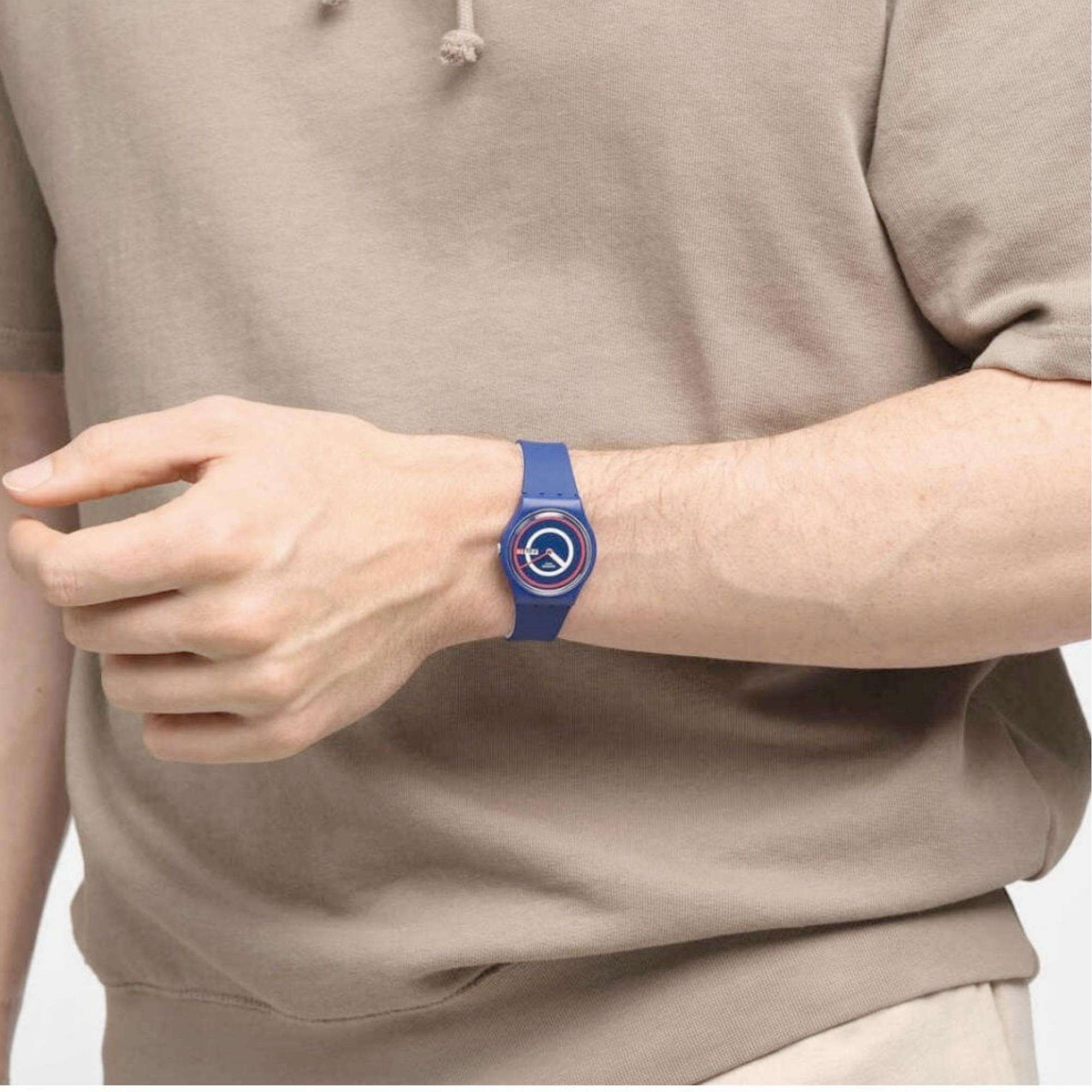 Swatch Die Januar Kollektion Blau Zu Basics Quarz SO28N703
