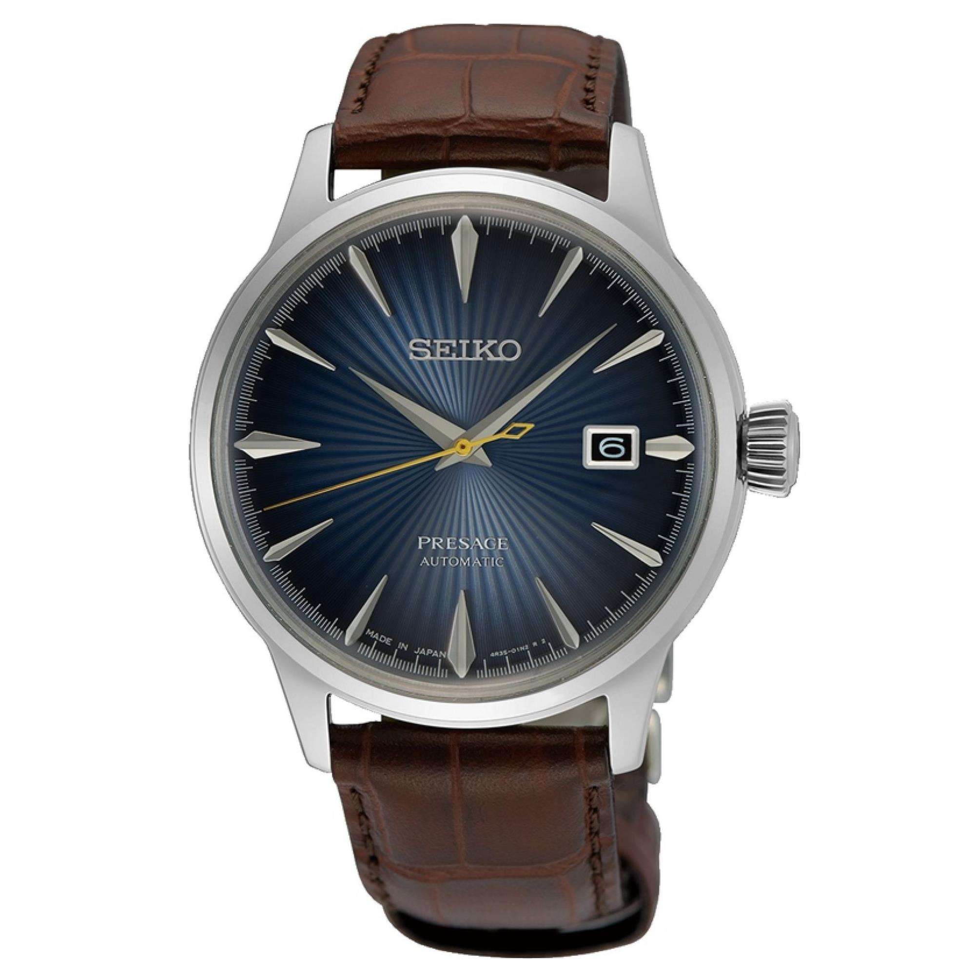 Seiko Presage Cocktail Time 'Midnight Blue Moon' Blue Dial Men's Watch SRPK15J1