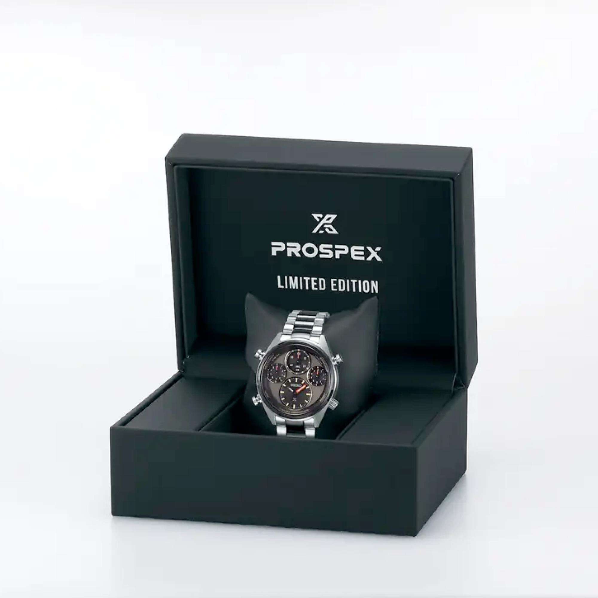 Seiko Prospex Speedtimer One-Hundredth of a Second Khaki Stripe Solar Chronograph 40th Anniversary Limited Edition Multicoloured Dial Men's Watch SFJ005P1