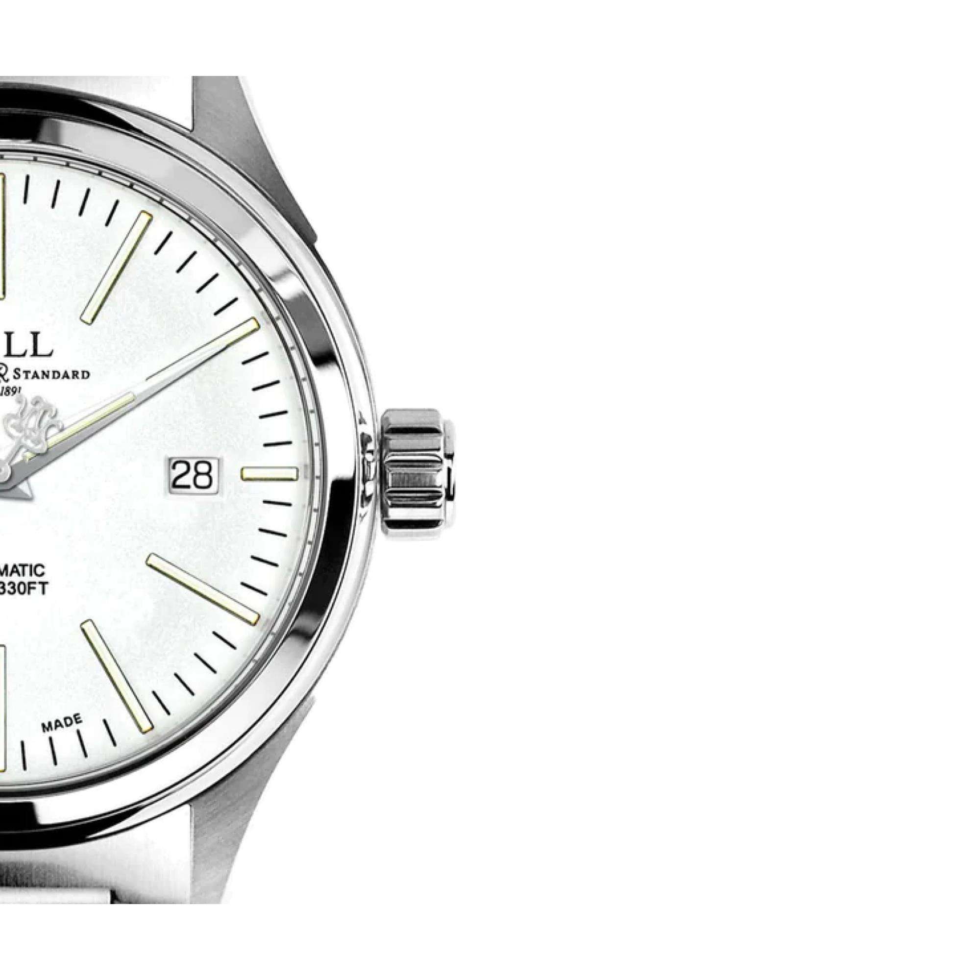 BALL Fireman 'Enterprise' Automatic White Dial Steel Strap Men's Watch NM2098C-S20J-WH