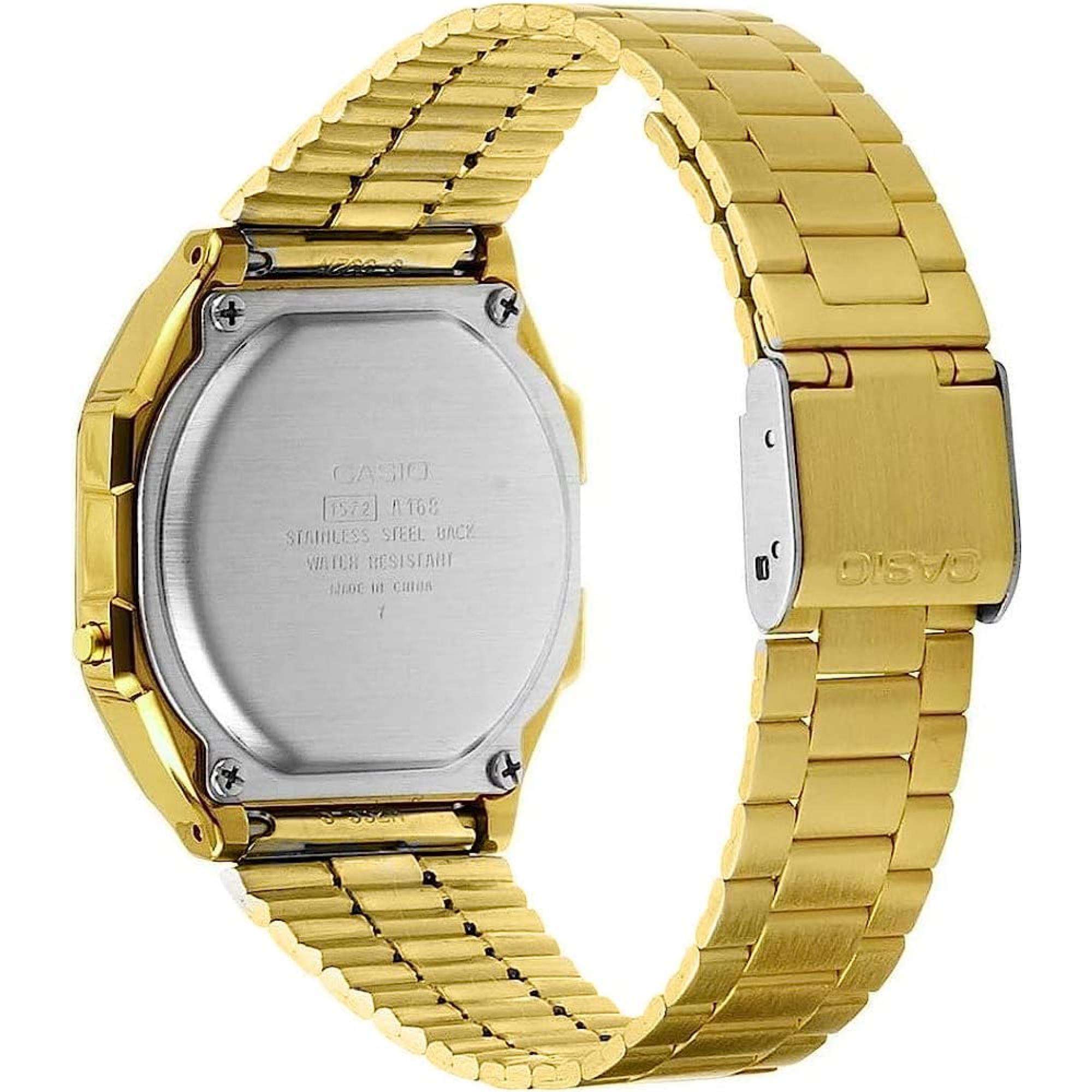 Casio Vintage Goldbeschichtet Lila Zifferblatt Digitaluhr A168WERG-2AEF
