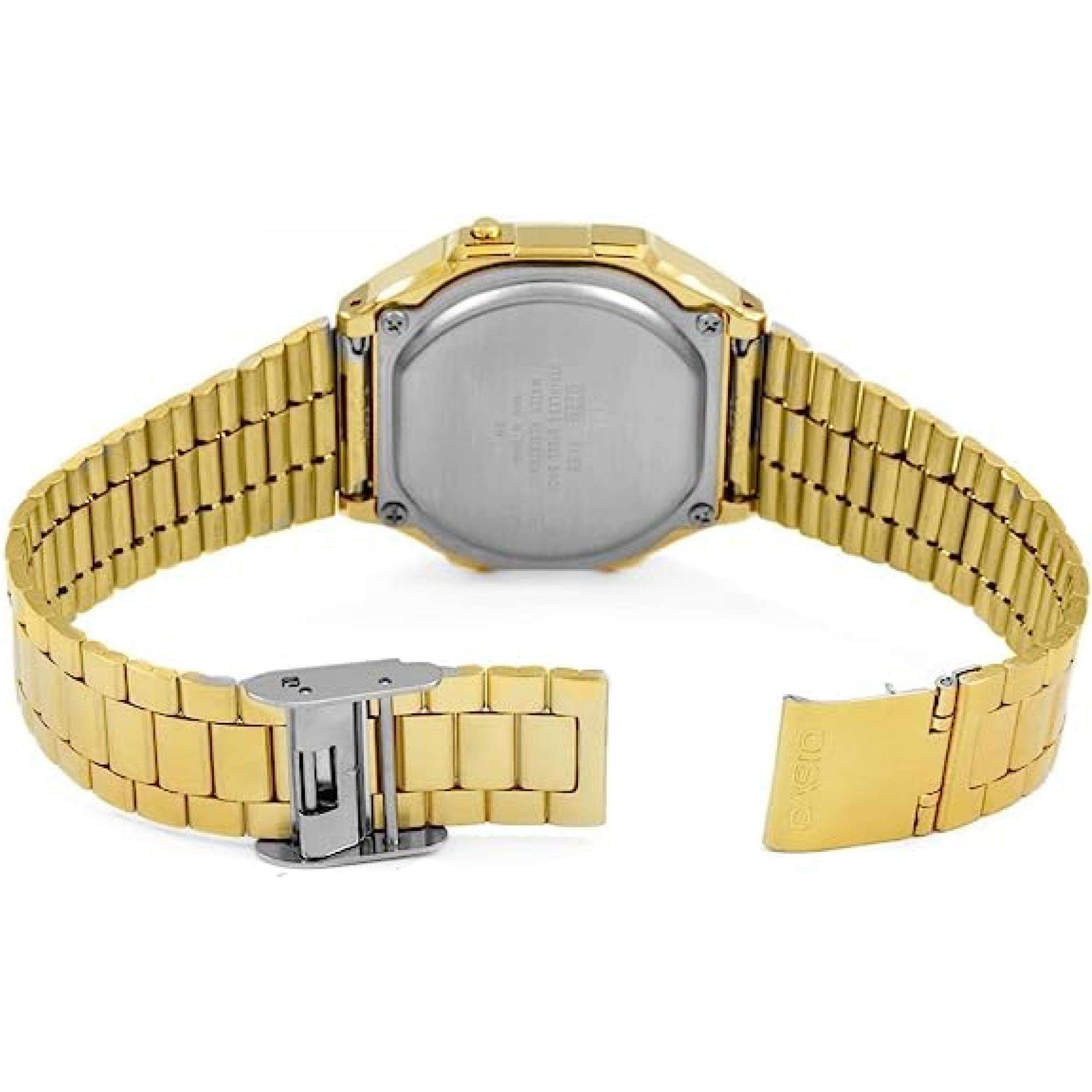 Casio Vintage Goldbeschichtet Lila Zifferblatt Digitaluhr A168WERG-2AEF