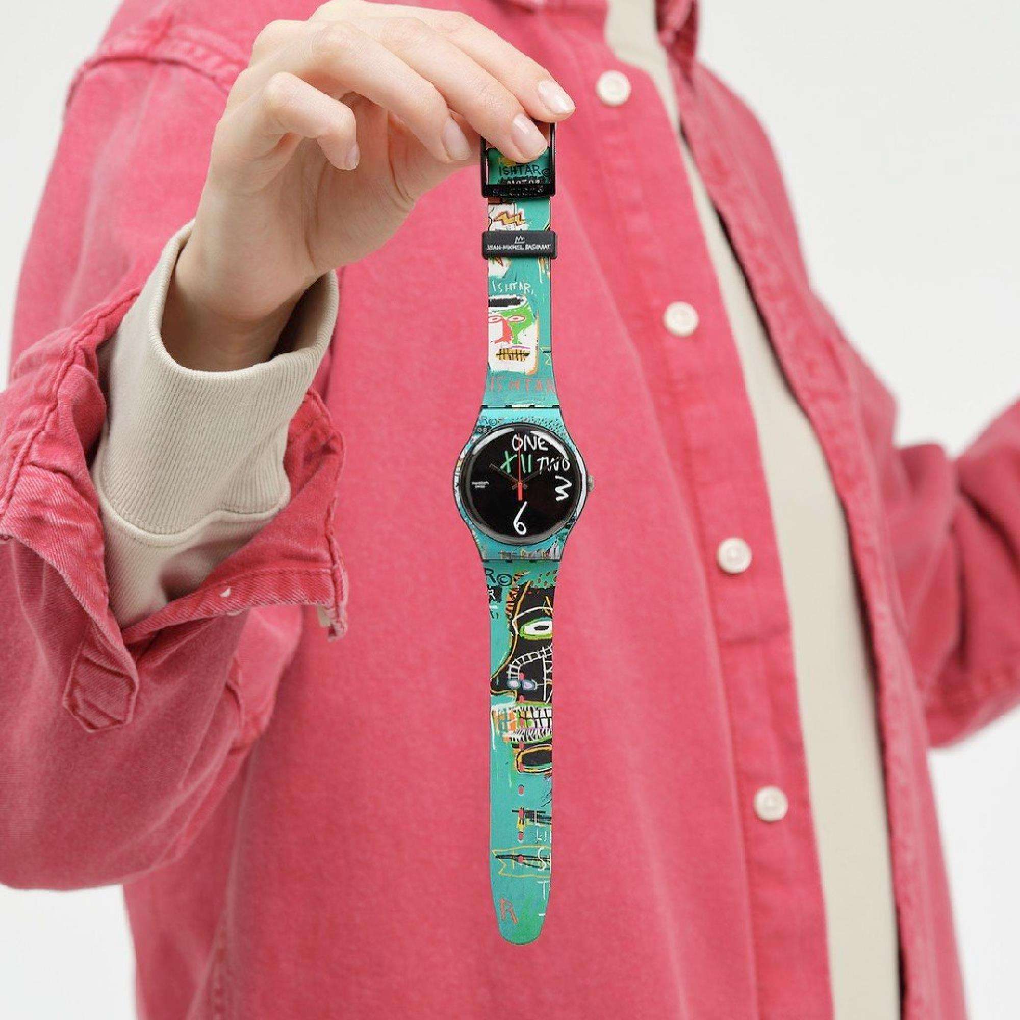 Swatch Art Journey 'Ishtar By Jean-Michel Basquiat' Quartz Watch SUOZ356