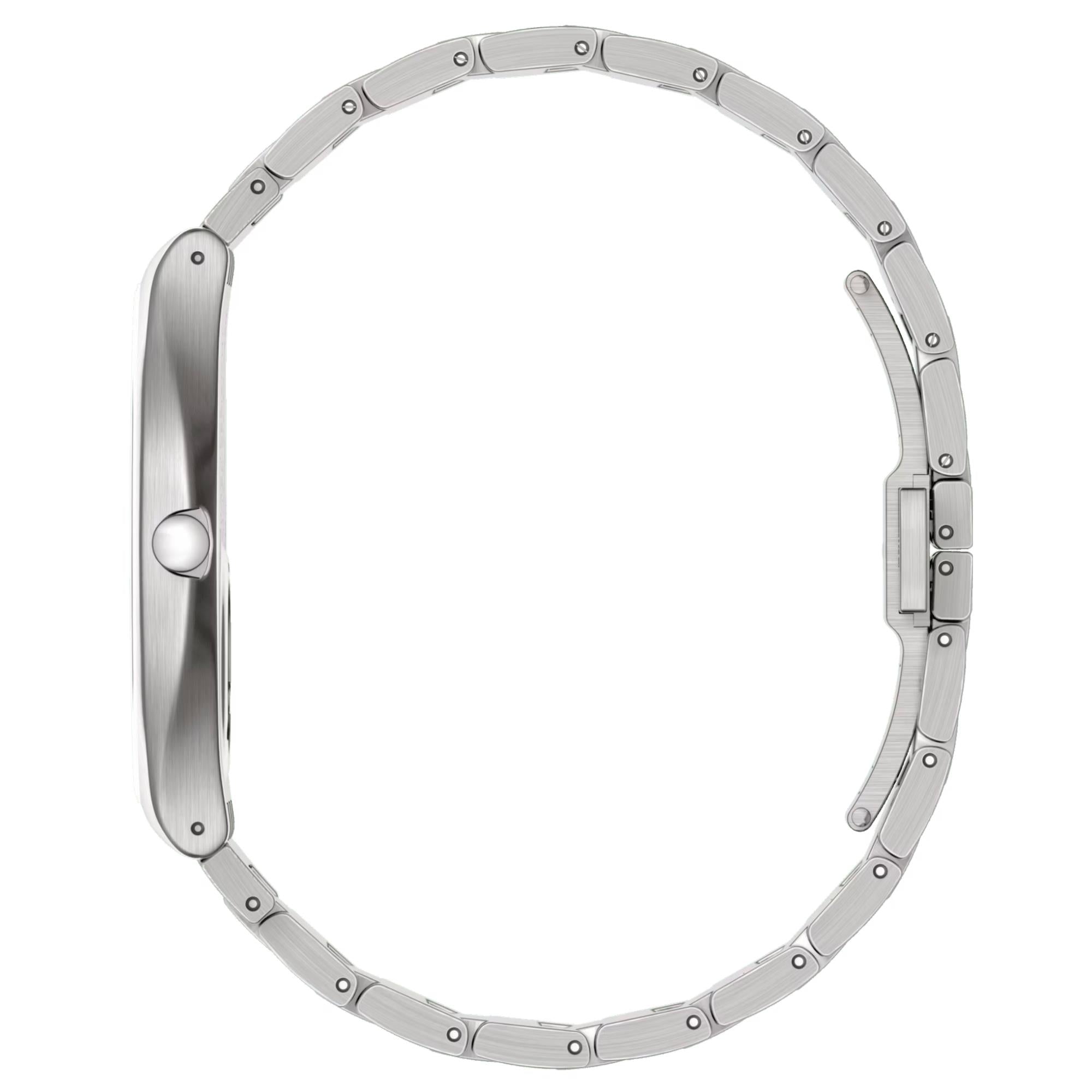 Swatch Green Graphite Quartz  Black Dial Steel Strap Watch SS07S128G