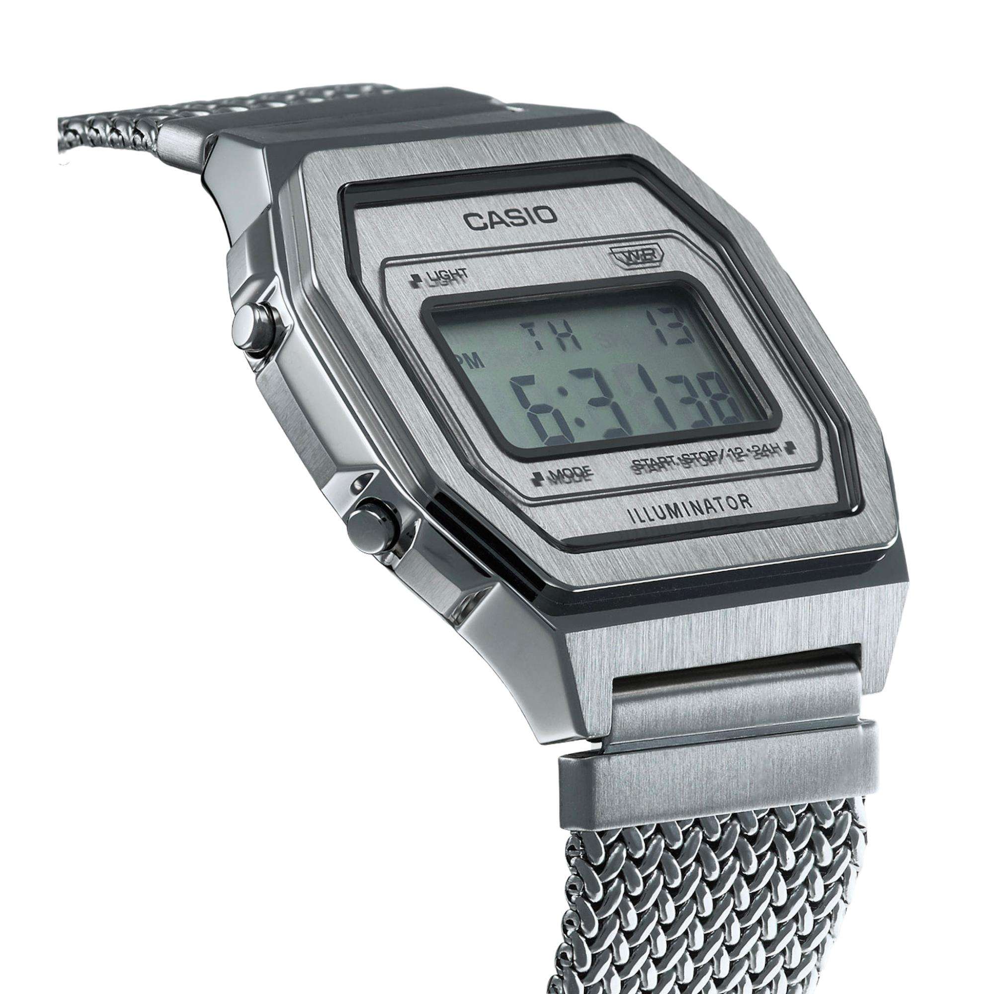 Casio Vintage Lithium Quarz Edelstahl Uhr A1000MA-7EF