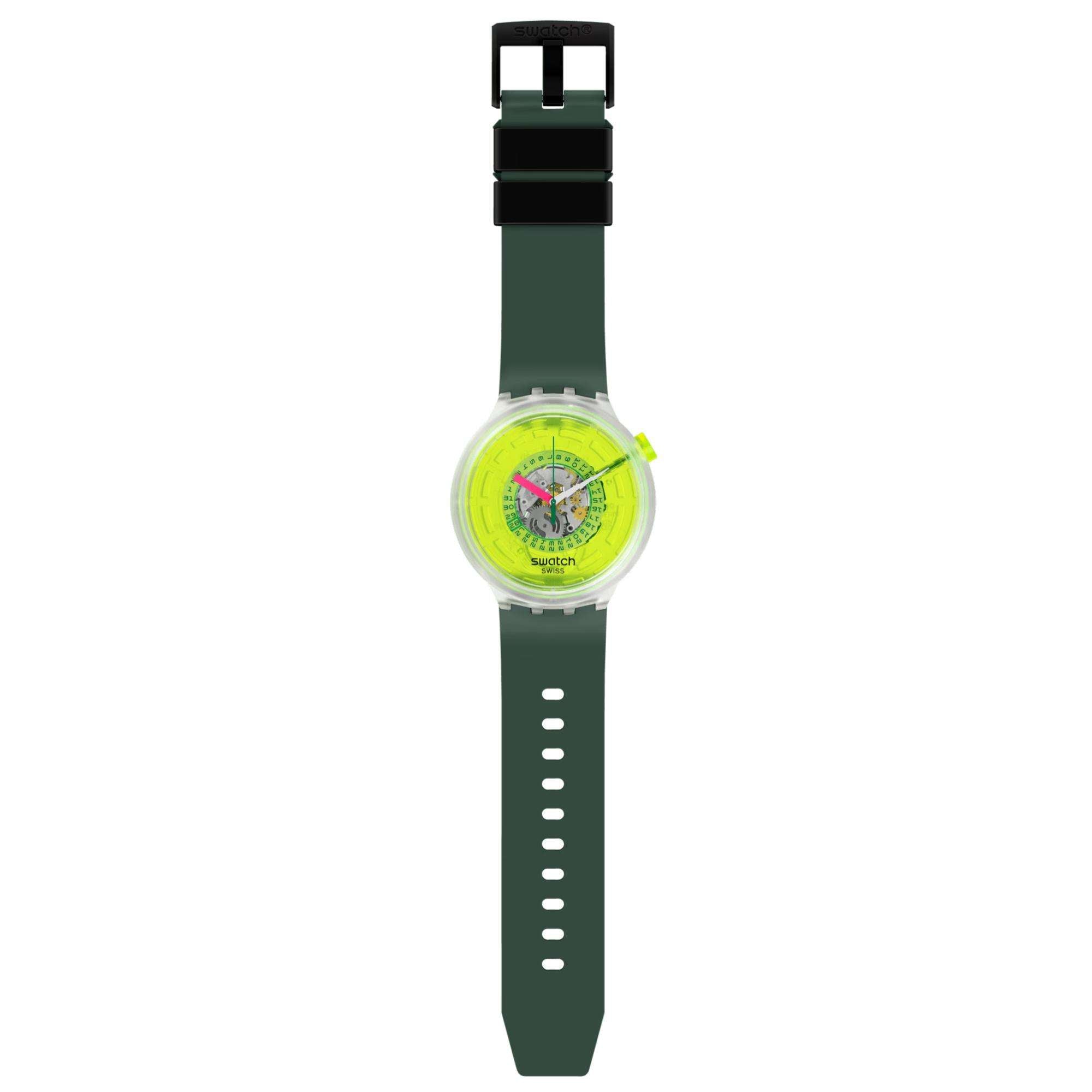 Swatch Neon Blinded By Neon Quartz Watch SB05K400