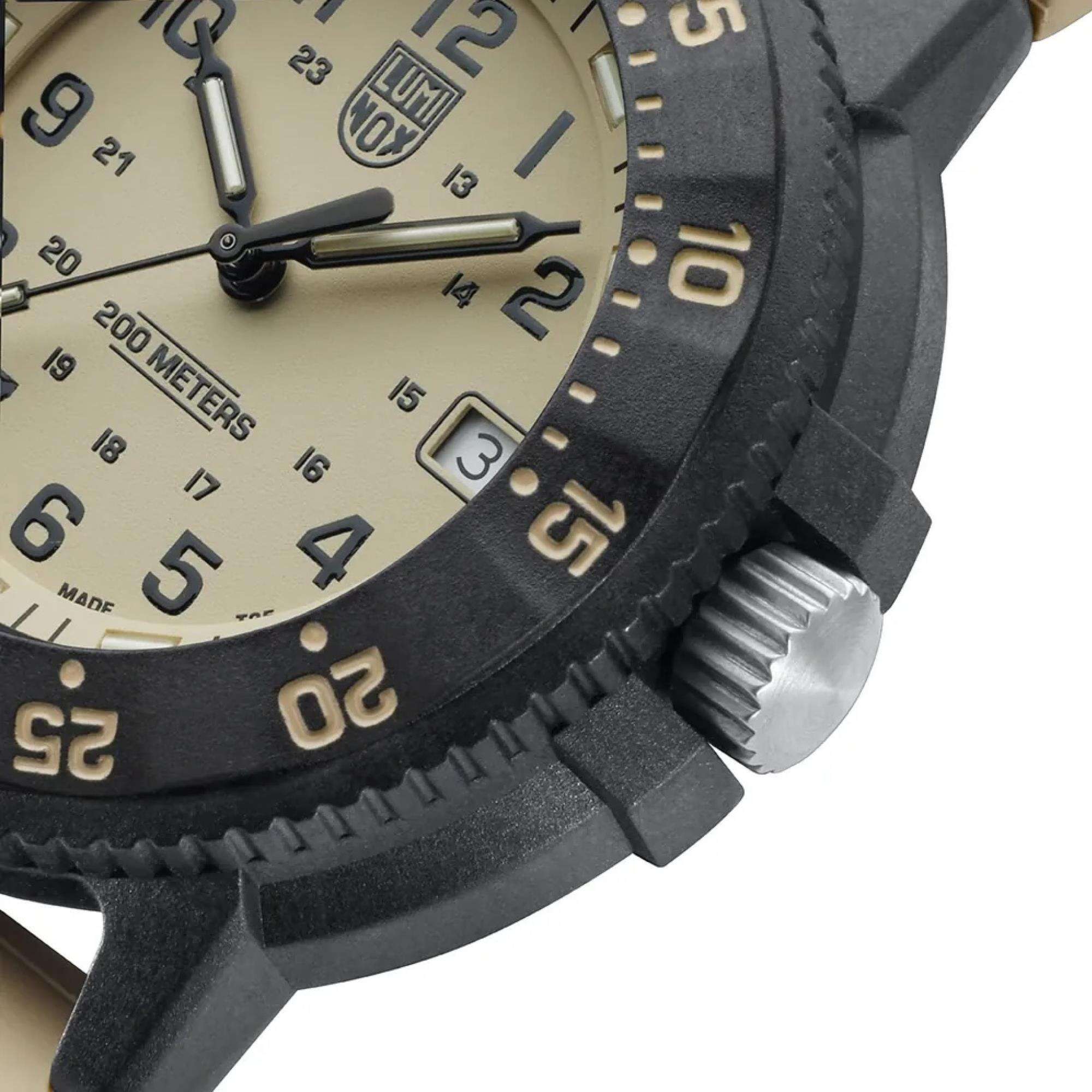 Luminox Sea Original Navy Seal 3000 Evo Series Mens Watch Beige Dial XS.3010.EVO.S