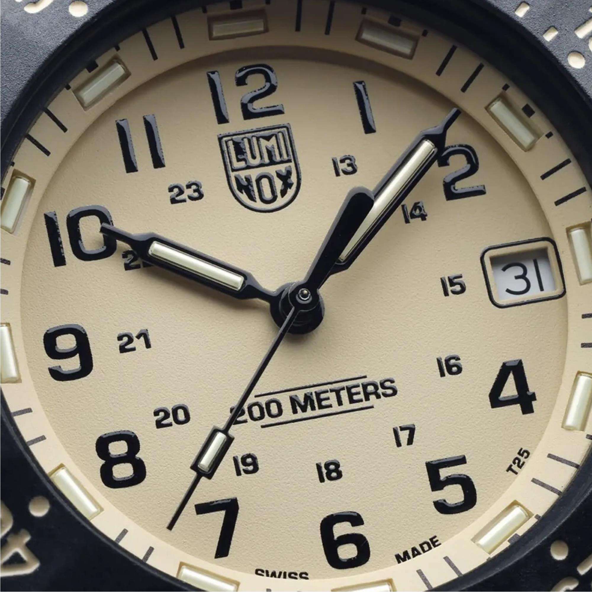 Luminox Sea Original Navy Seal 3000 Evo Series Mens Watch Beige Dial XS.3010.EVO.S
