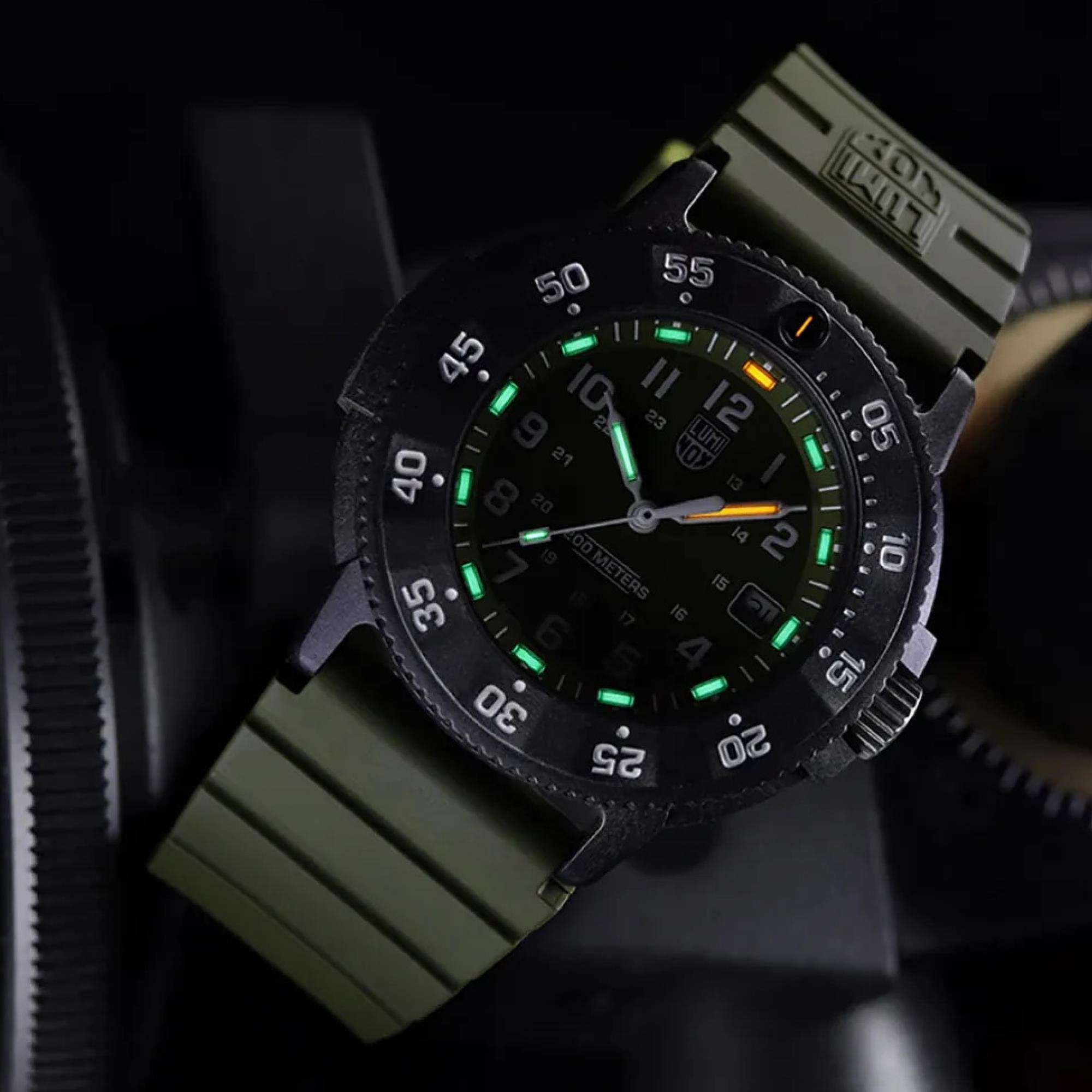 Luminox Sea Original Navy Seals 3000 Evo Serie Herren Uhr Grünes Zifferblatt XS.3013.EVO.S