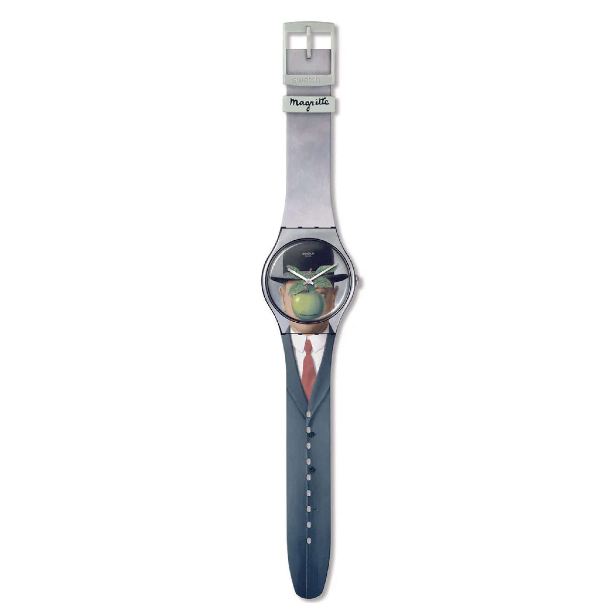 Swatch DER SOHN DES MENSCHEN von Rene Magritte Swatch Art Journey 2023 Uhr SUOZ350