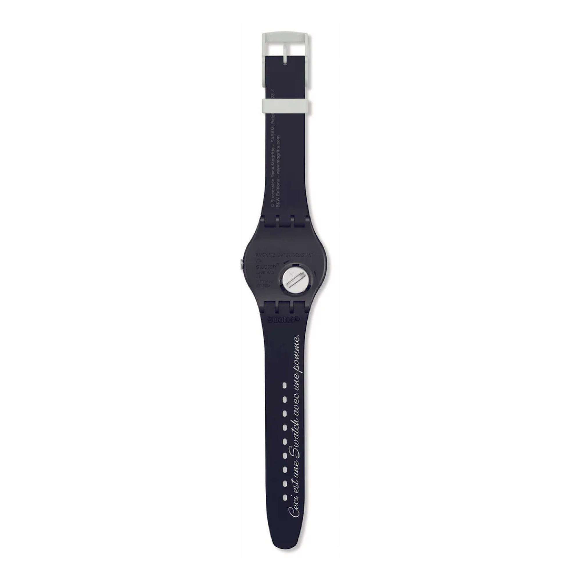Swatch DER SOHN DES MENSCHEN von Rene Magritte Swatch Art Journey 2023 Uhr SUOZ350