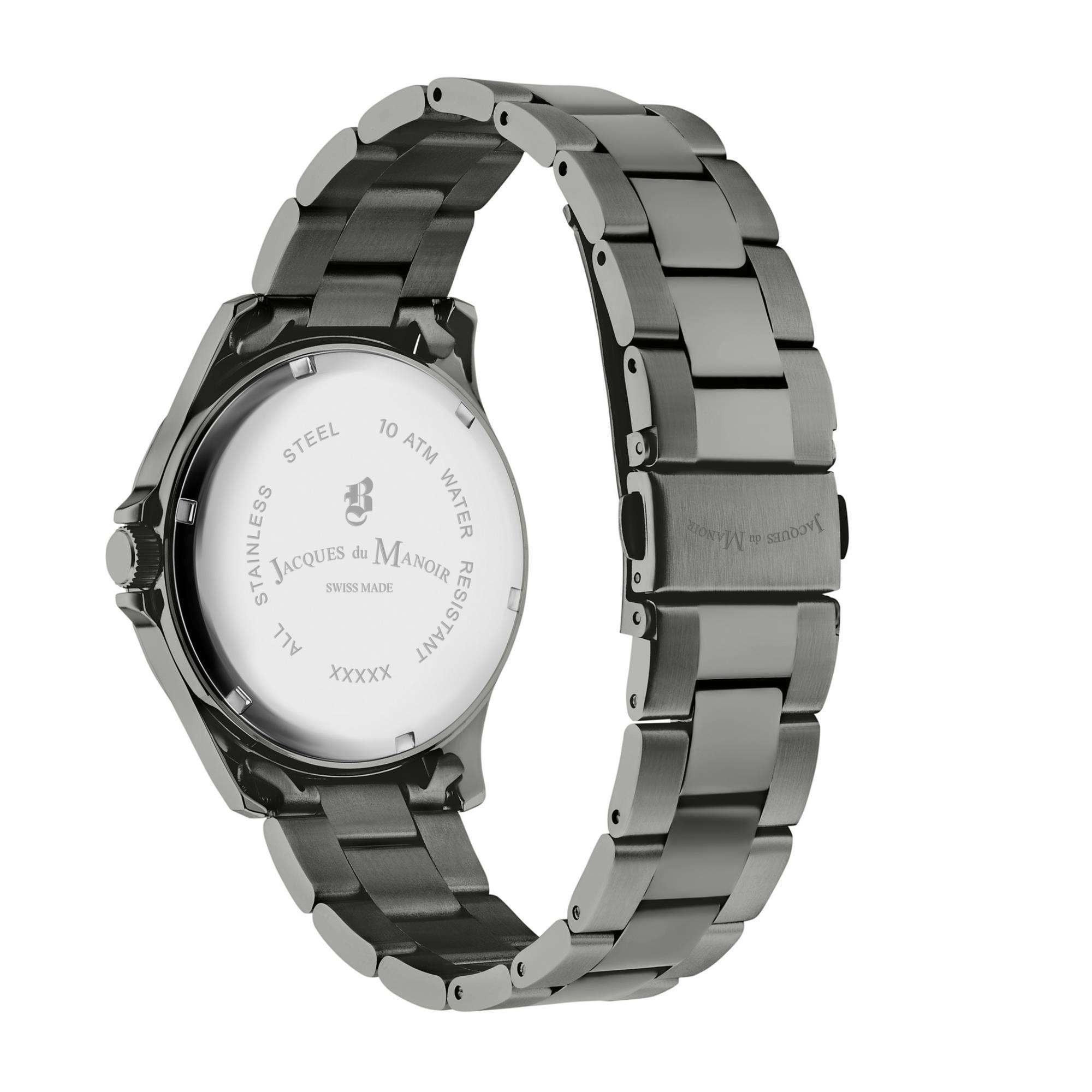 JDM Military Alpha I Uhr mit grünem Zifferblatt und Gun IP Armband für Herren JDM-WG001-08