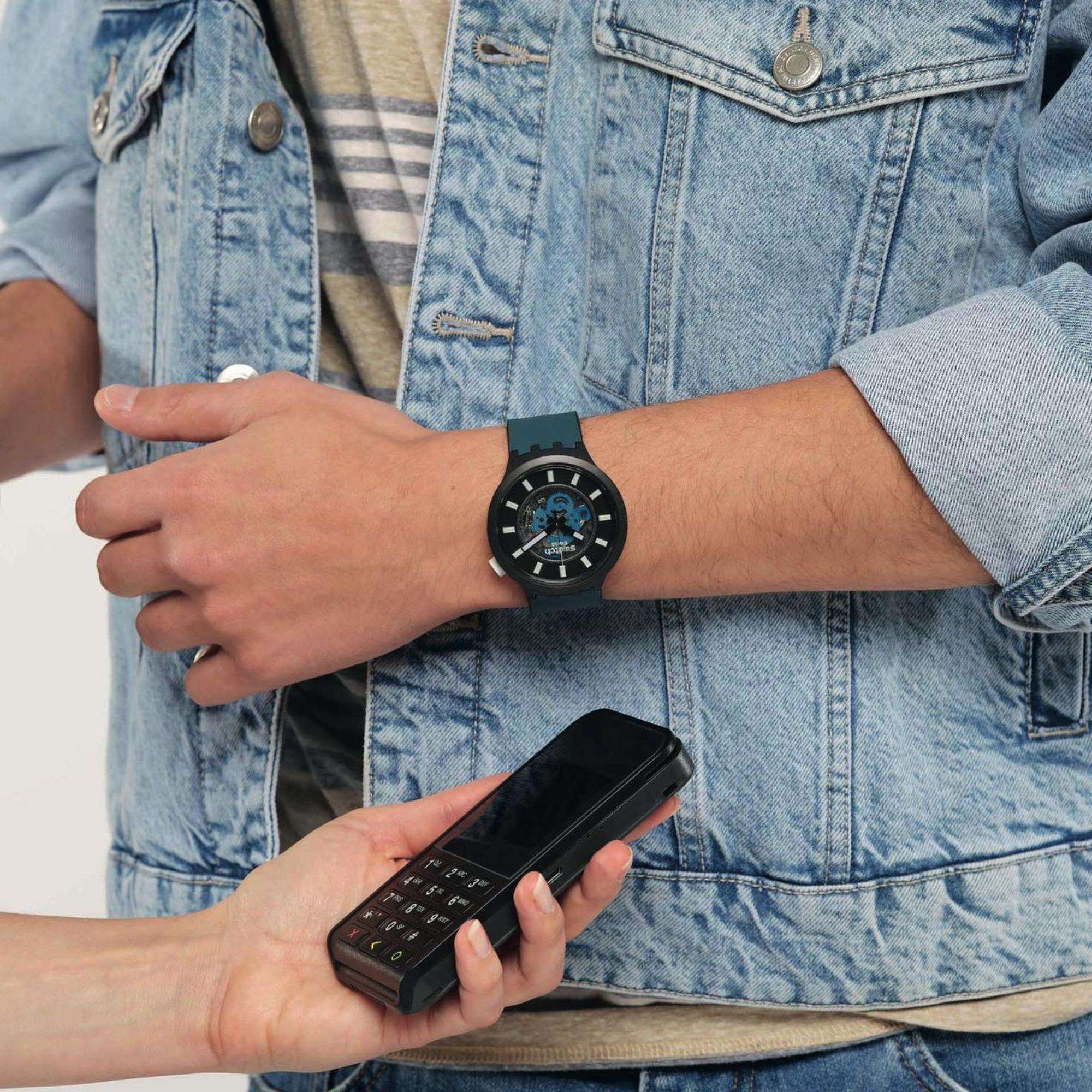 Swatch NIGHT TRIP PAY! SwatchPay! Uhr SB03B111-5300