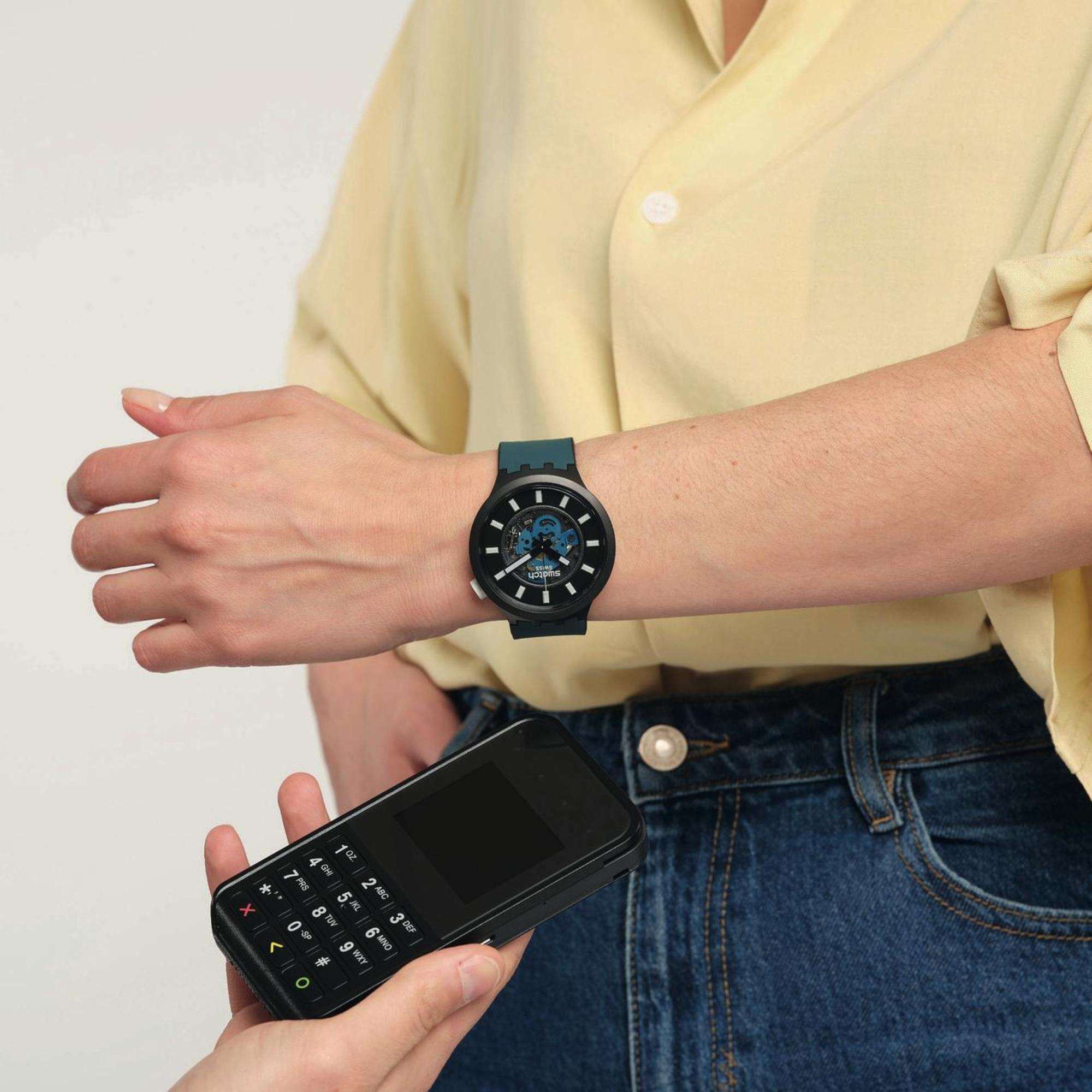 Swatch NIGHT TRIP PAY! SwatchPay! Uhr SB03B111-5300