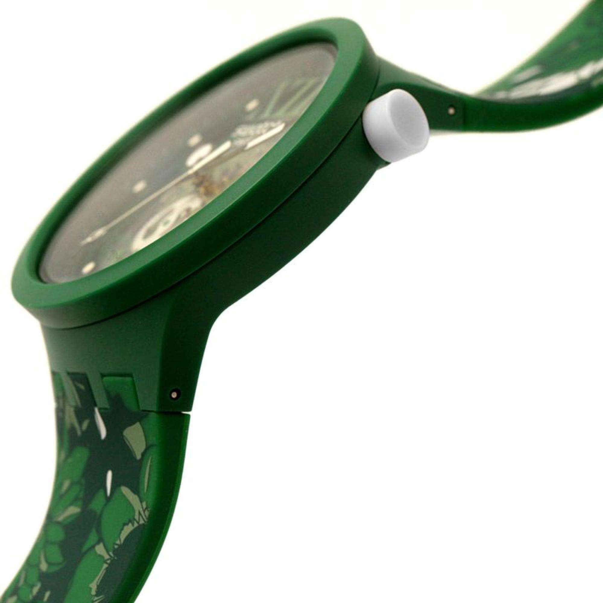 Swatch CAMOFLOWER GREEN Big Bold Bioceramic Uhr SB05G104