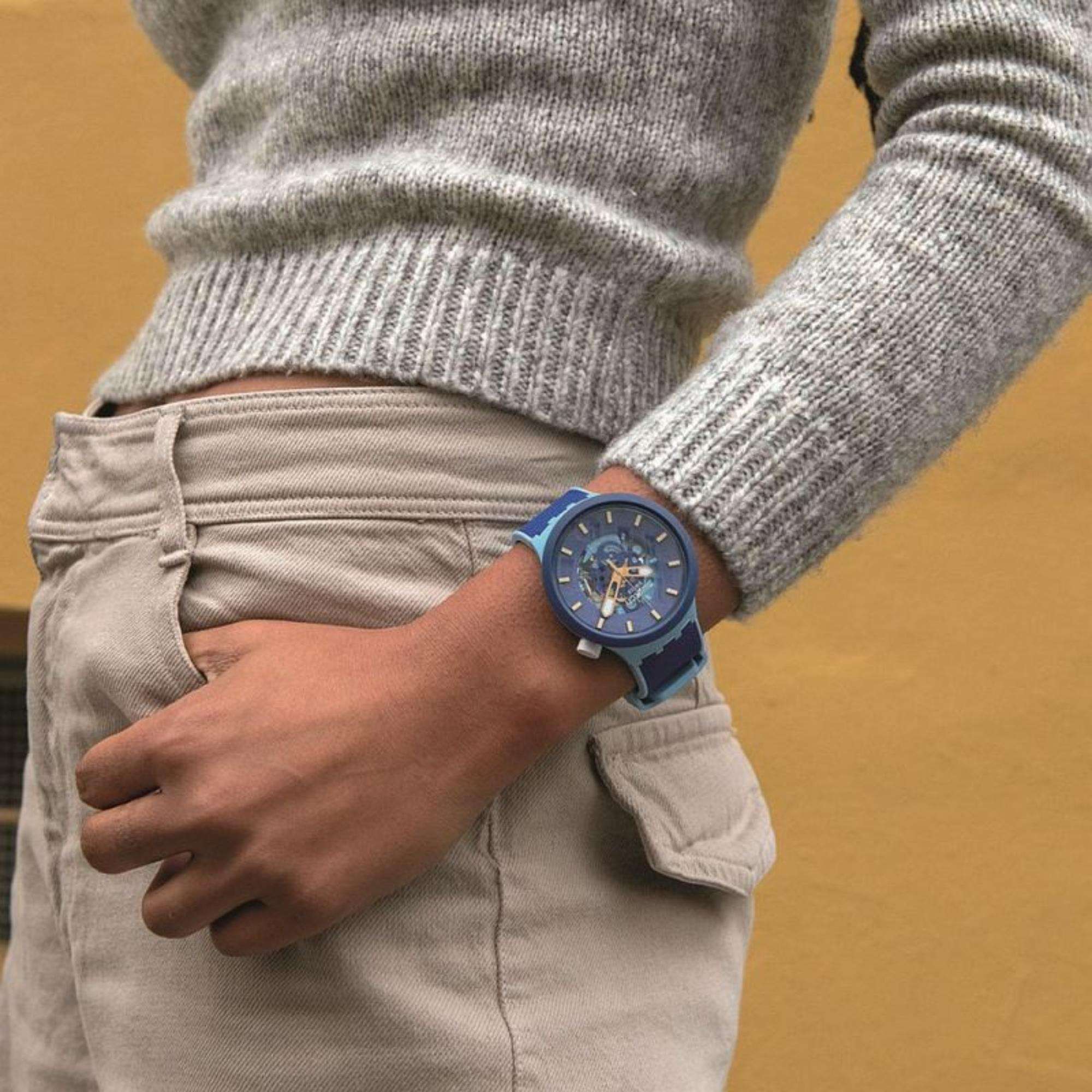 Swatch BOUNCING BLUE Big Bold Uhr SB05N105