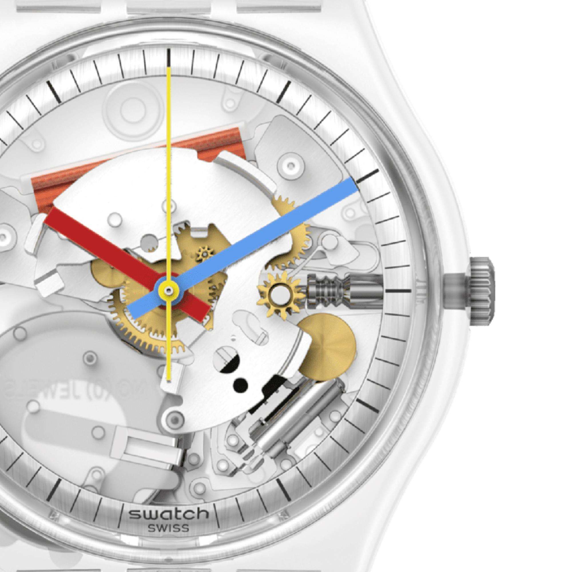 Swatch CLEARLY GENT Original Watch SO28K100-S06