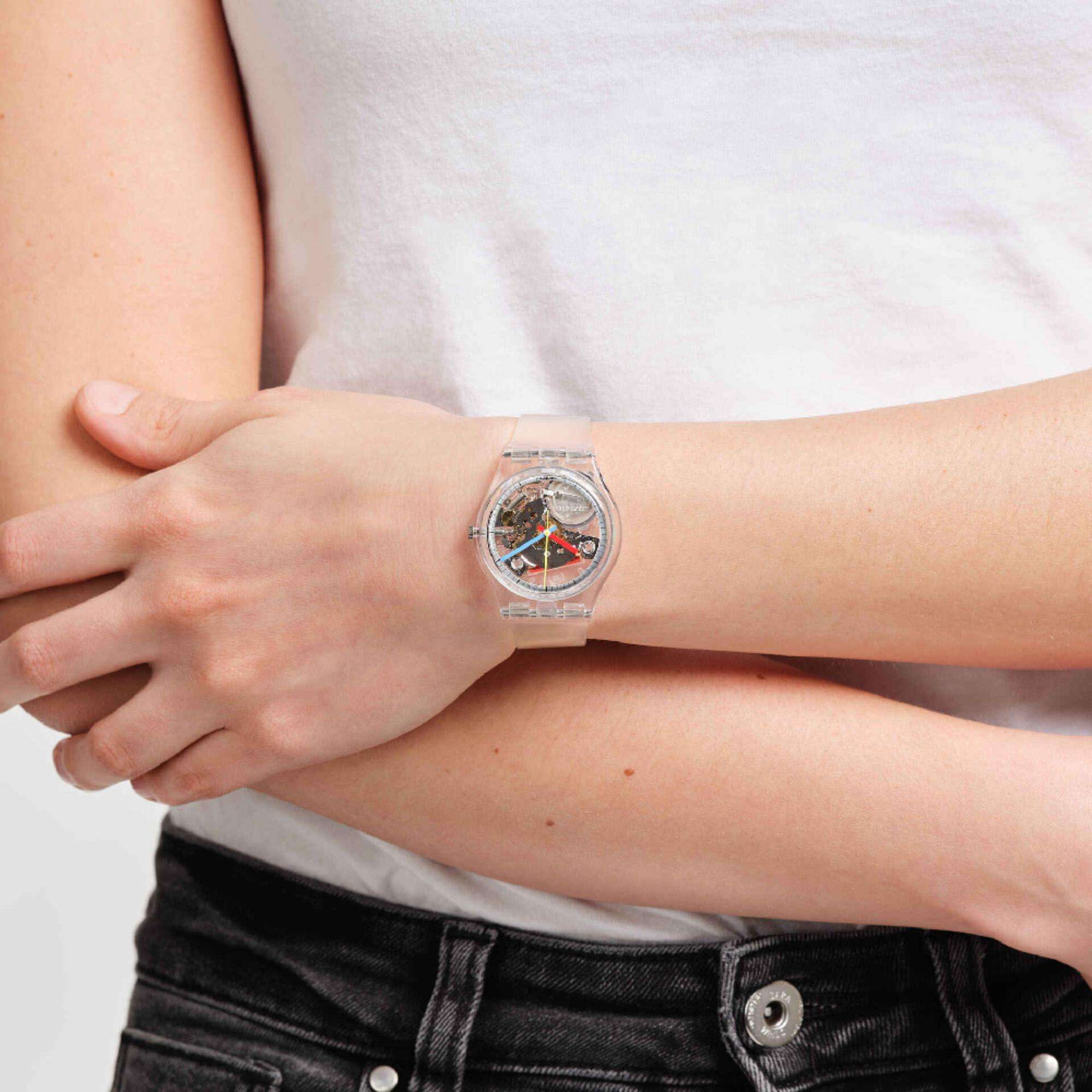 Swatch CLEARLY GENT Original Watch SO28K100-S06