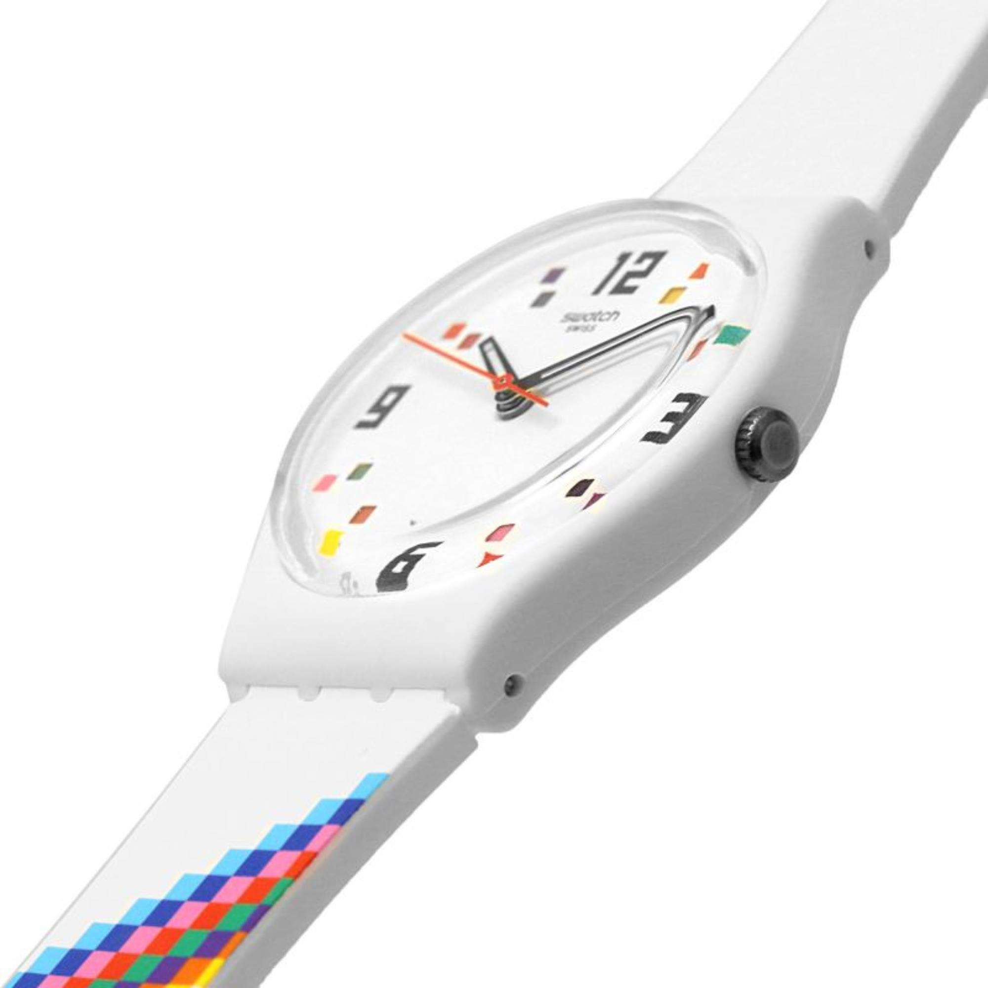 Swatch MERRY-GO-ROUND SQUARES Original Gent Watch SO28W700