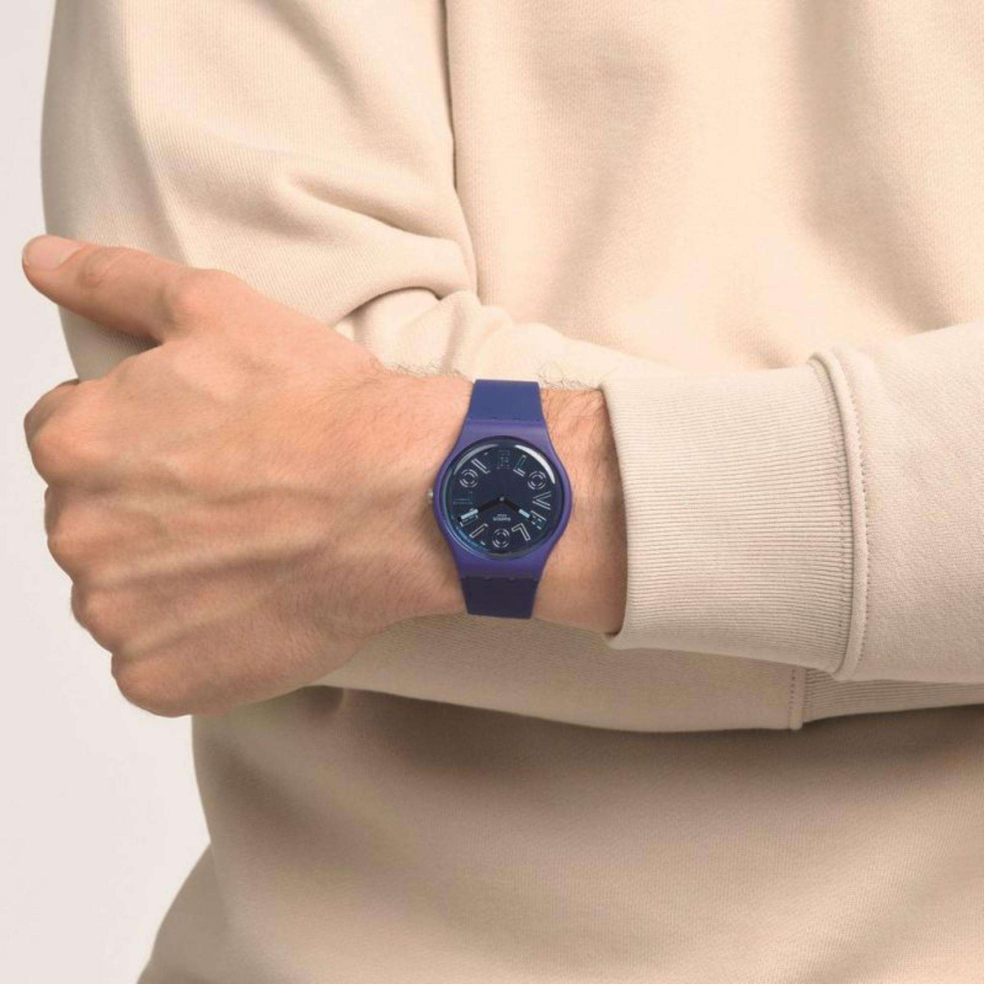 Swatch LOVE TO GO AROUND Neue Gent Uhr SO29N107