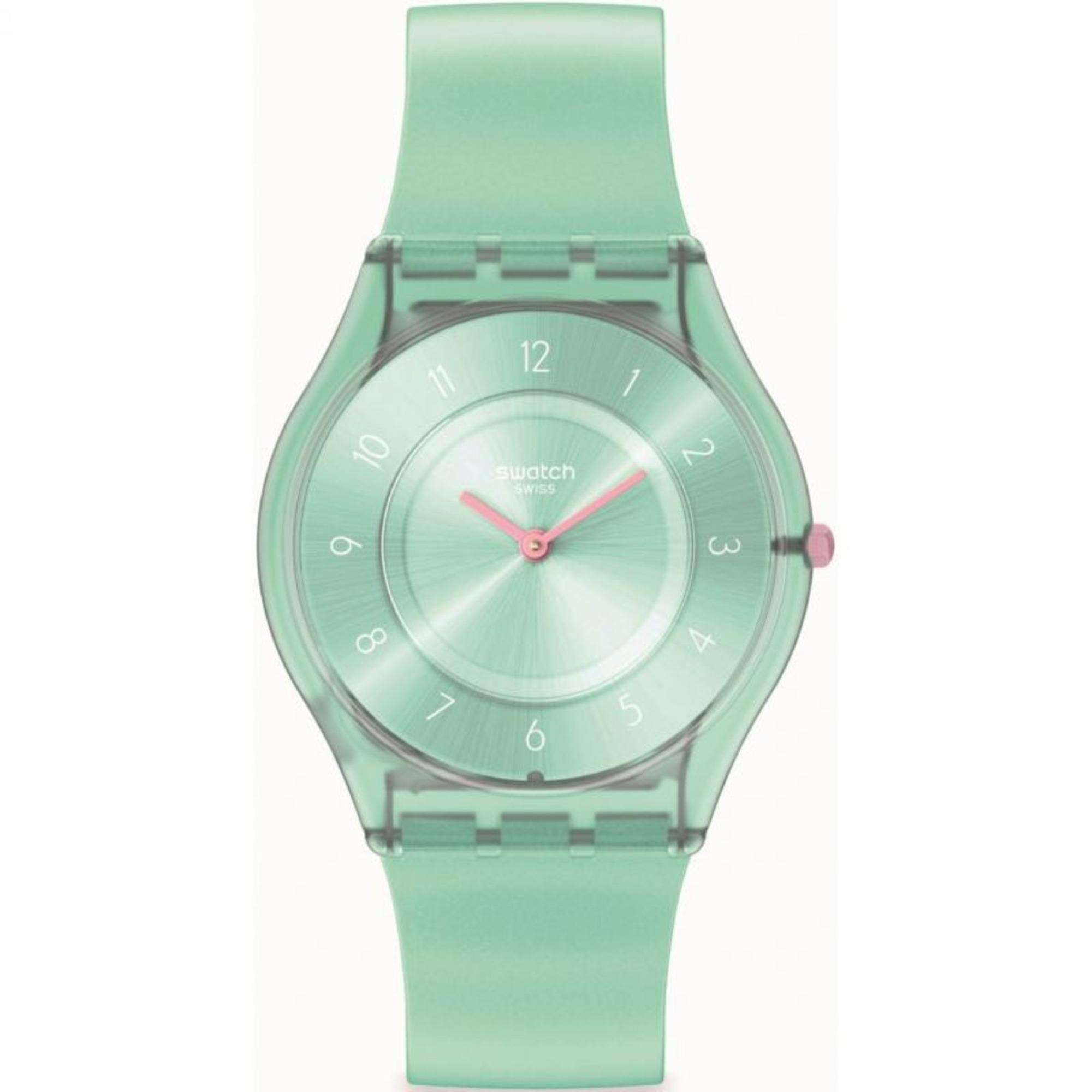Swatch PASTELICIOUS TEAL Grüne Zifferblatt Uhr SS08L100