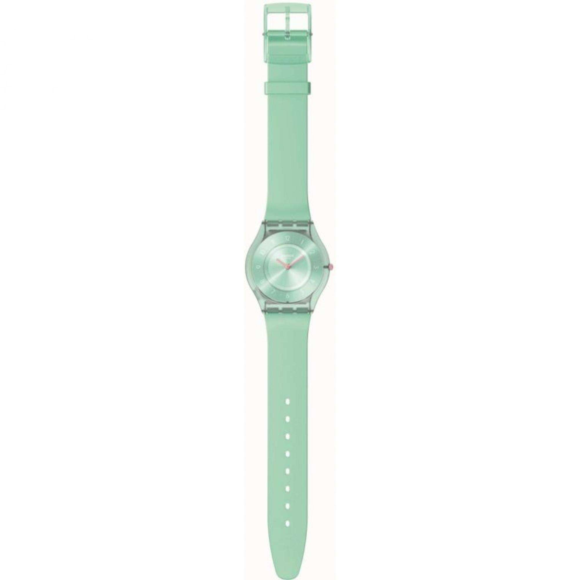 Swatch PASTELICIOUS TEAL Grüne Zifferblatt Uhr SS08L100