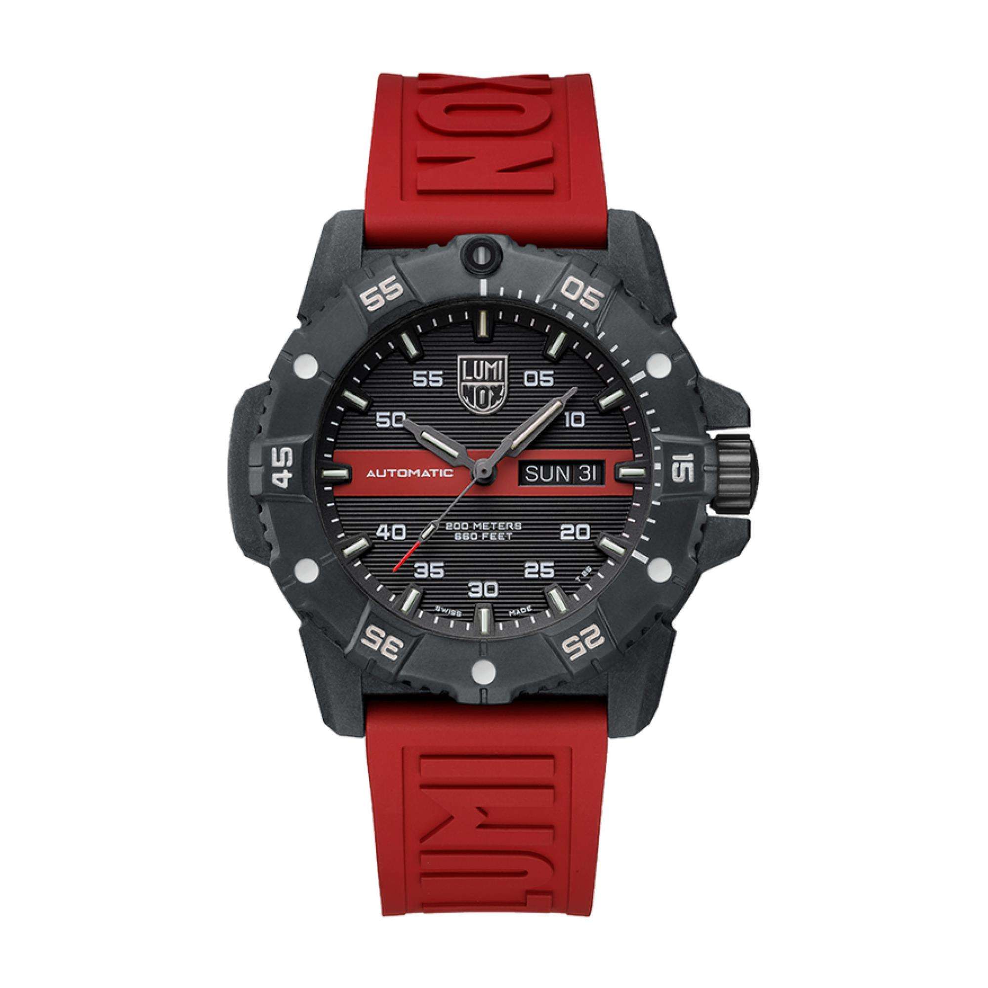 LUMINOX MASTER CARBON SEAL Schwarzes Zifferblatt AUTOMATIK 3860 SERIE XS.3876.RB