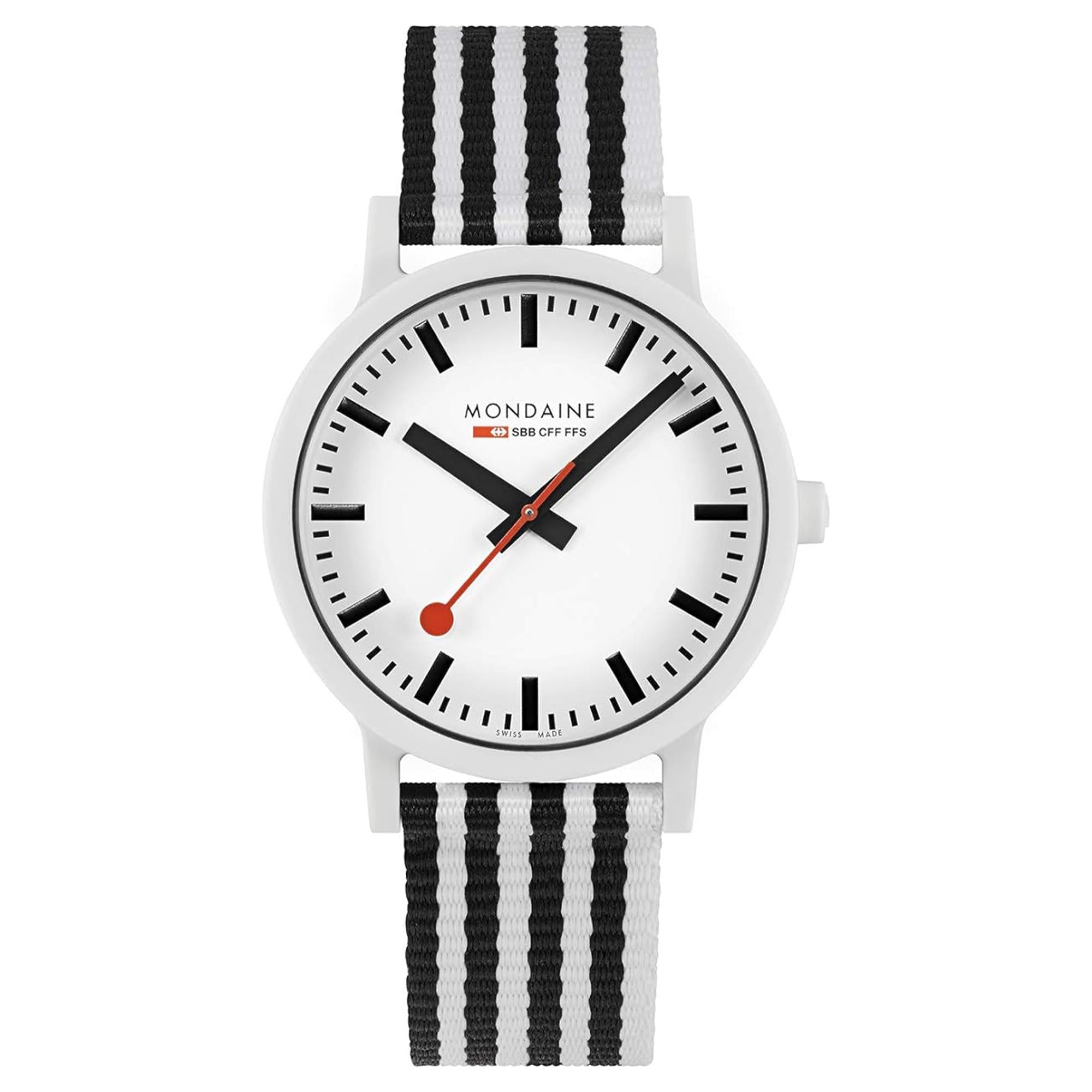 Mondaine Essence Quartz White Dial PET Watch MS1.41110.LA