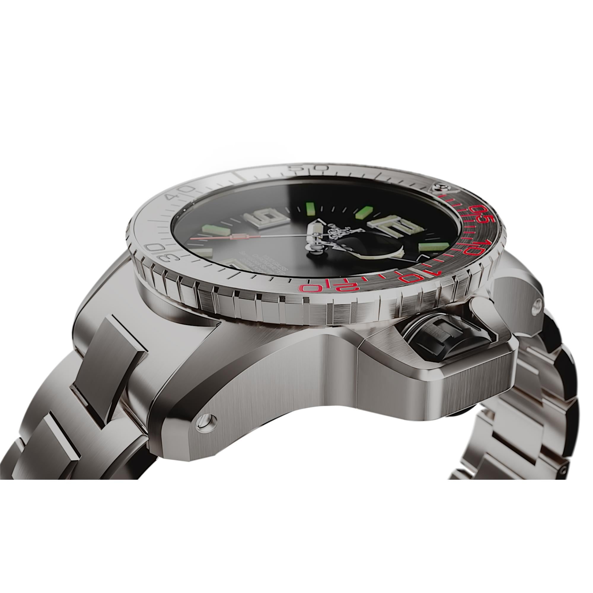Vorbestellung Ball Engineer Hydrocarbon EOD Limited Edition Automatik Schwarzes Zifferblatt Titan/Edelstahlarmband Herren Uhr DM3200A-S2C-BK (Lieferung 7-10 Tage)