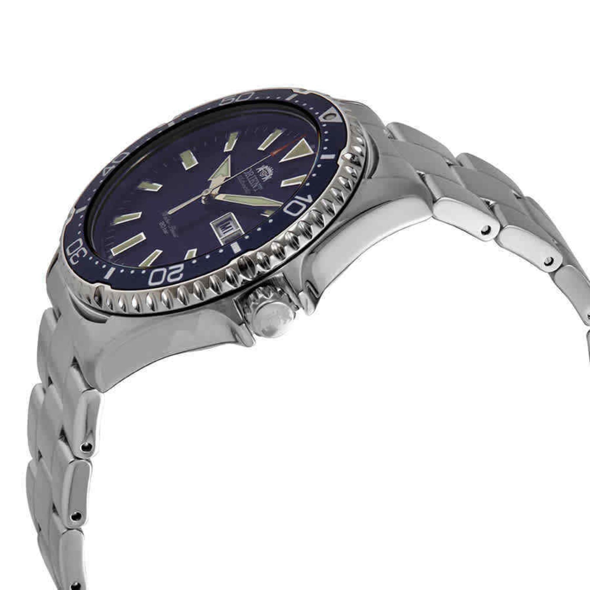 Orient Mako III 42mm Blue Dial Steel Mens Automatic Watch RA-AA0002L19B