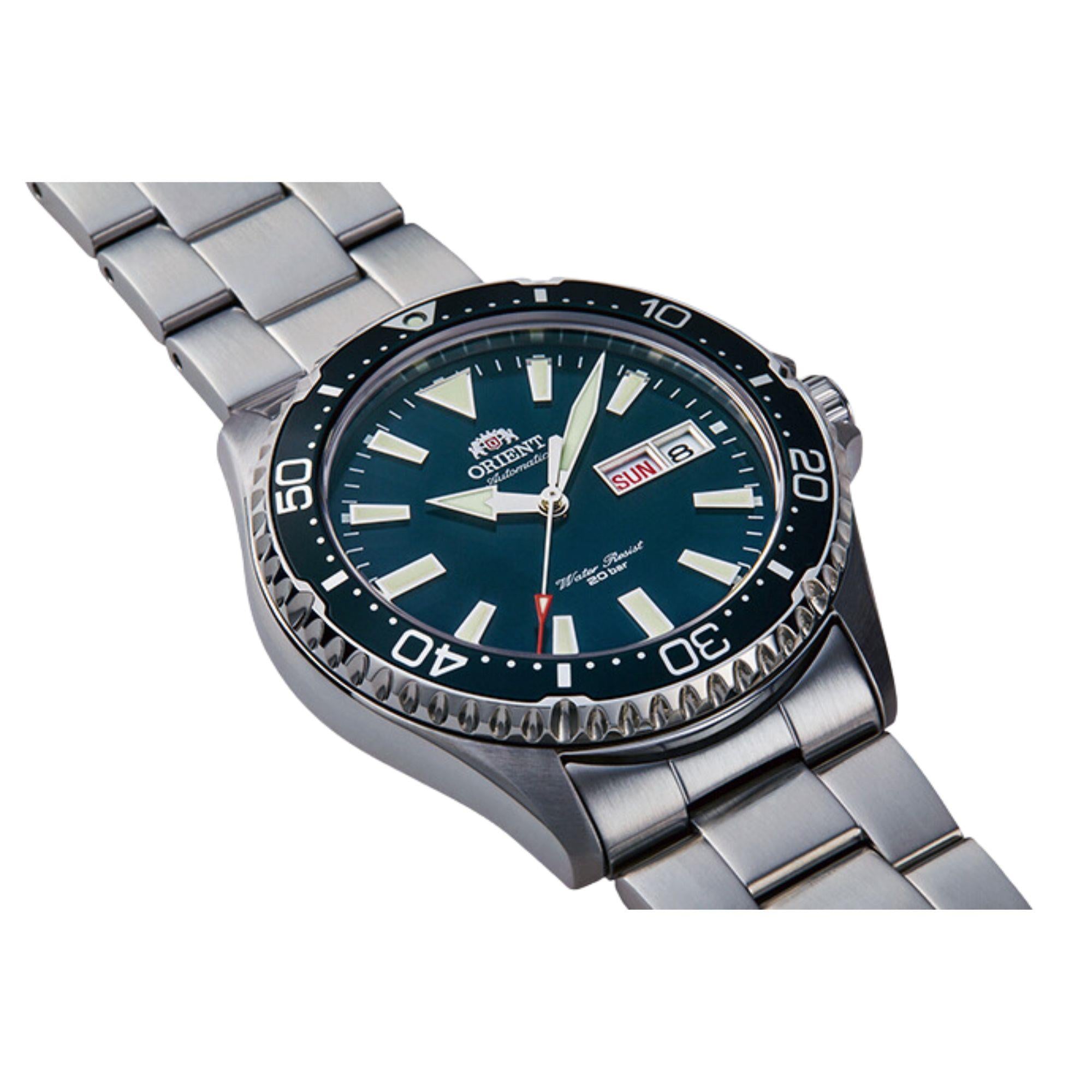 Orient Mako 42mm Blue Dial Steel Mens Automatic Watch RA-AA0004E19B