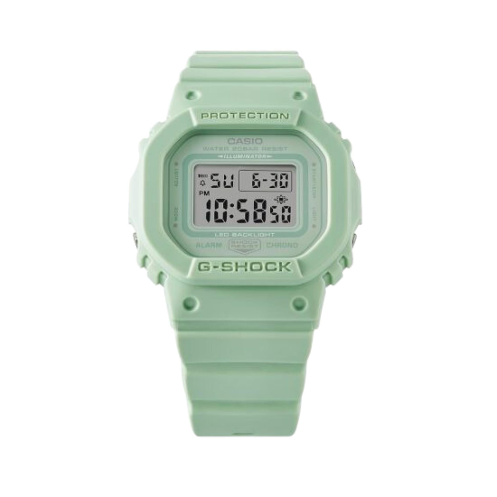 Casio G-Shock Quarz Grünes Zifferblatt Grünes Harzarmband GMD-S5600BA-3ER