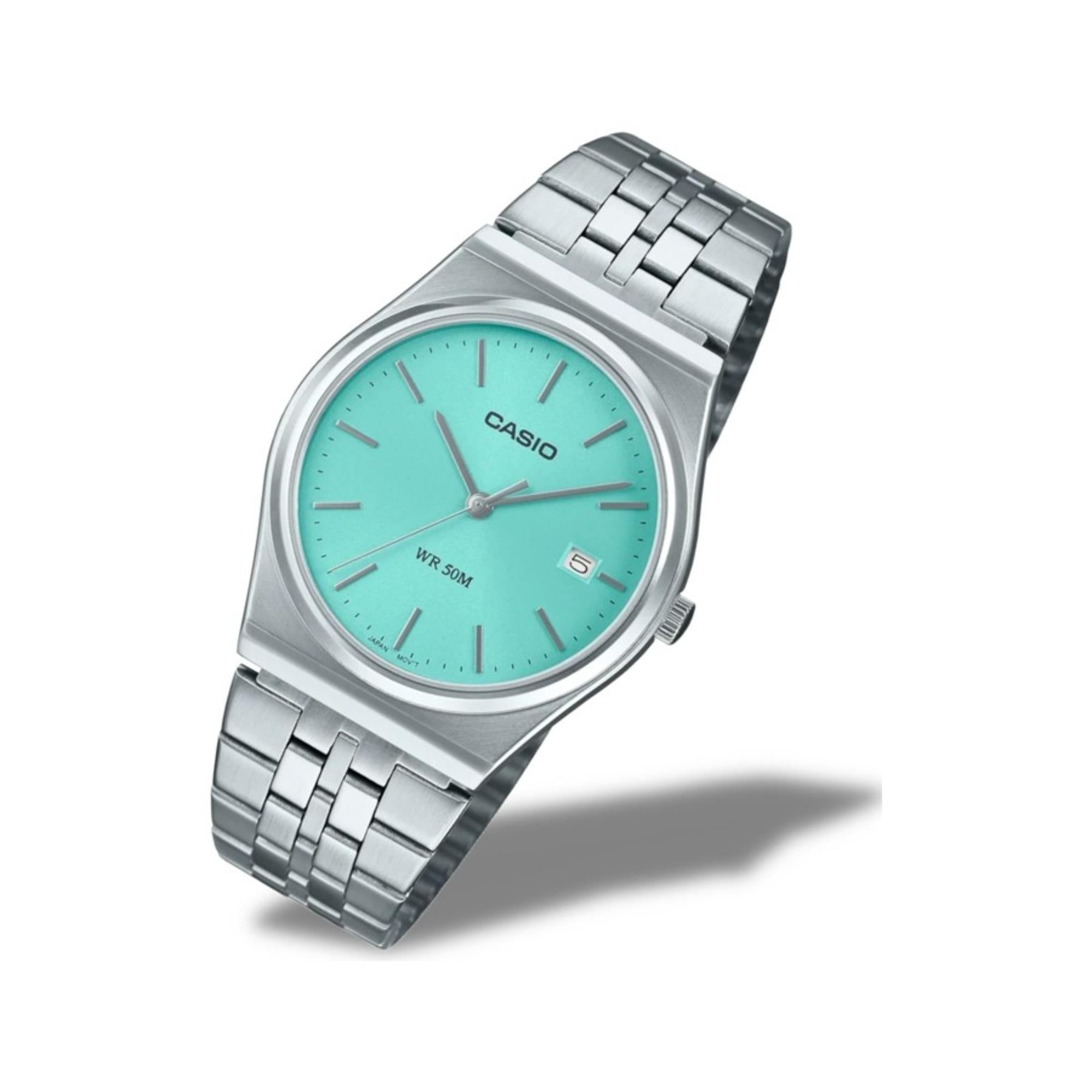 Casio Quartz ‘Tiffany’ Blue Dial Dial Steel Watch MTP-B145D-2A1VEF