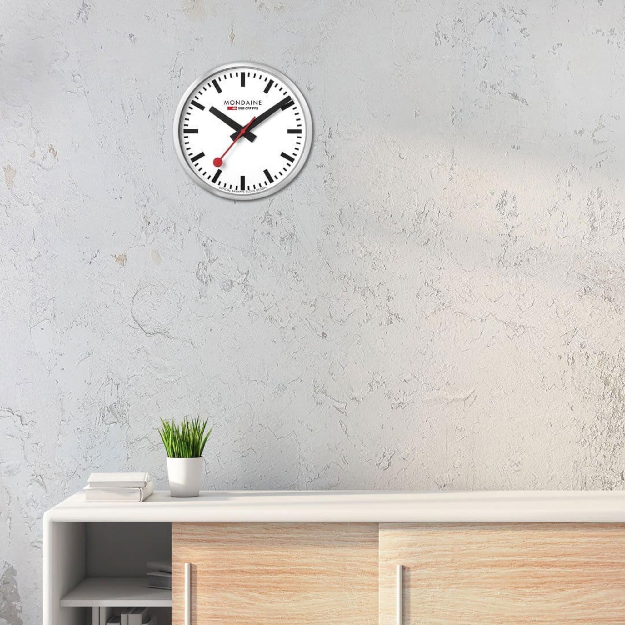 Mondaine Swiss Railways Large Wall Clock A995.CLOCK.16SBB