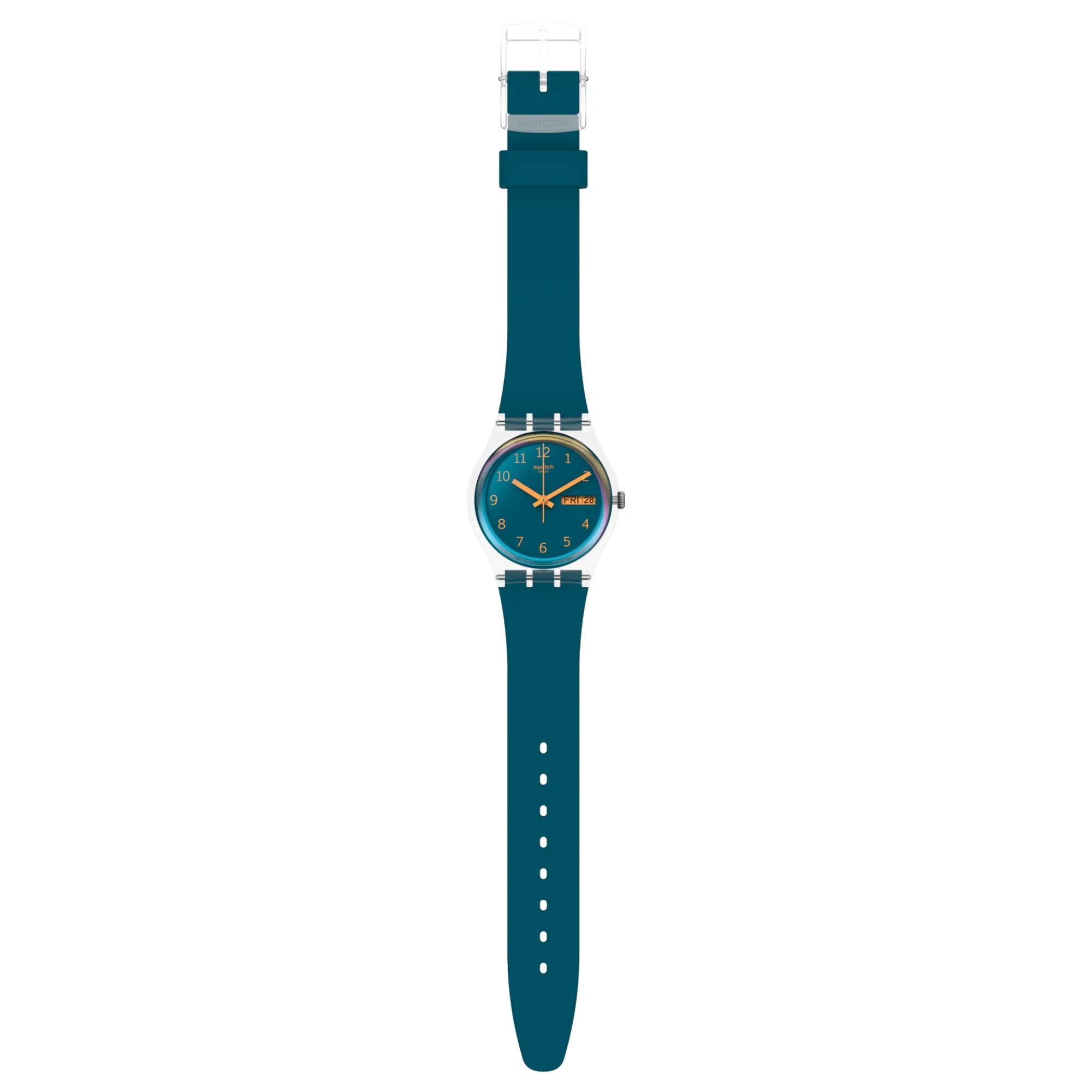 Swatch Blue Away Quartz Blue Dial Bio-sourced Watch SO28K700