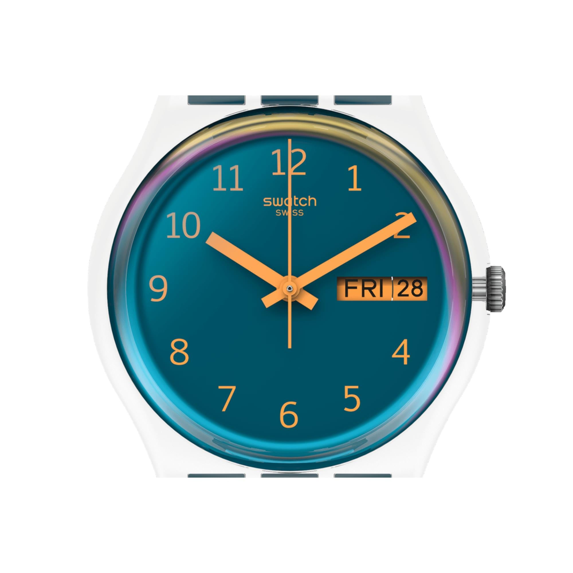 Swatch Blue Away Quartz Blue Dial Bio-sourced Watch SO28K700